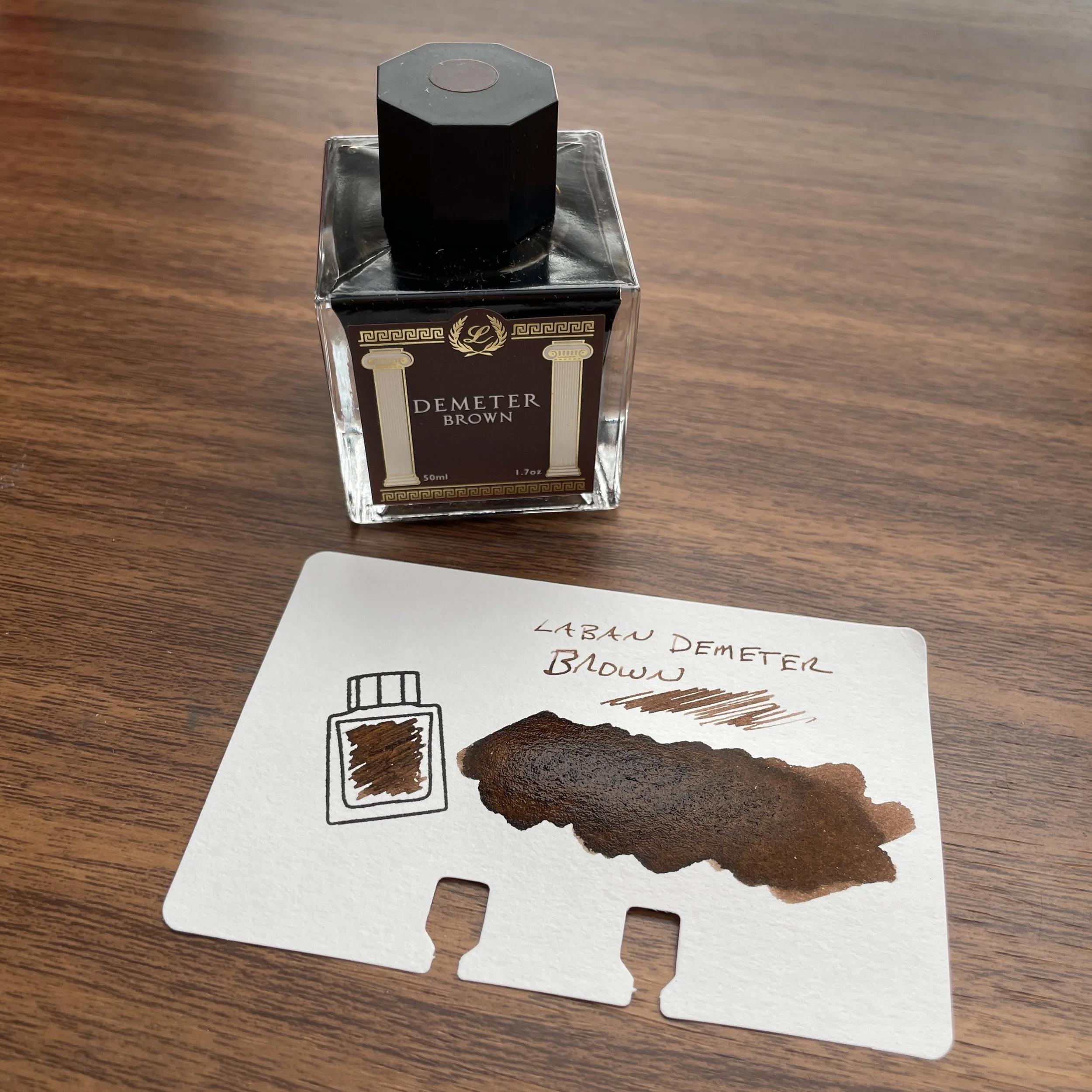 Laban Demeter Brown with Bottle