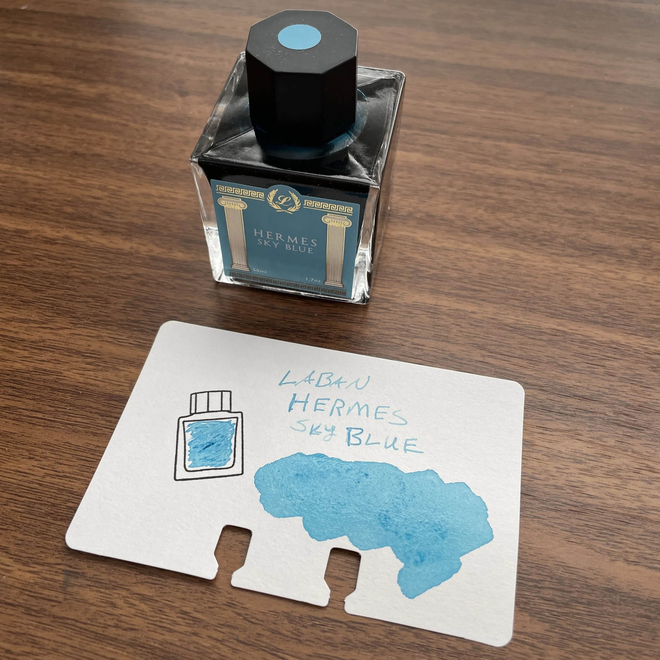 Laban Hermes Sky Blue with Bottle