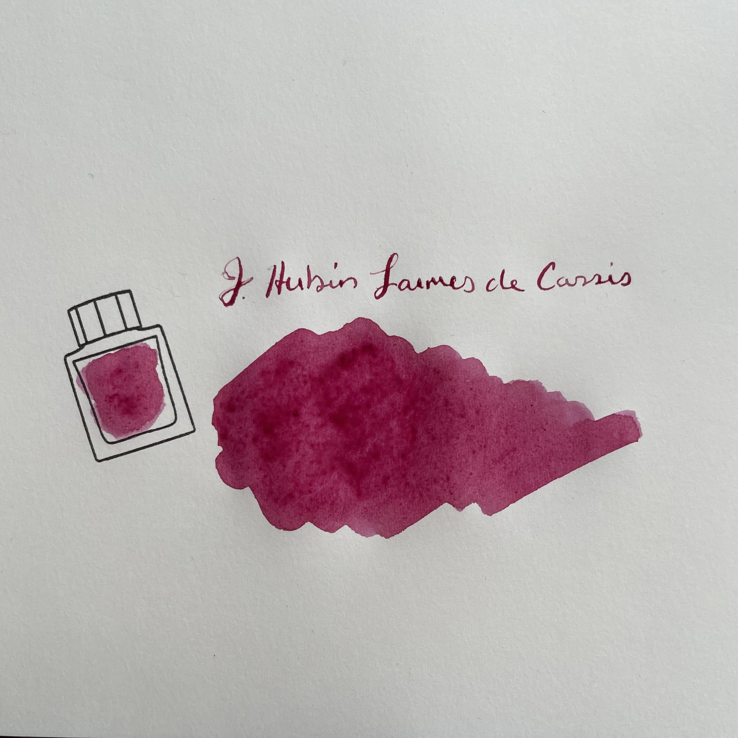 J. Herbin Larmes de Cassis Swatch