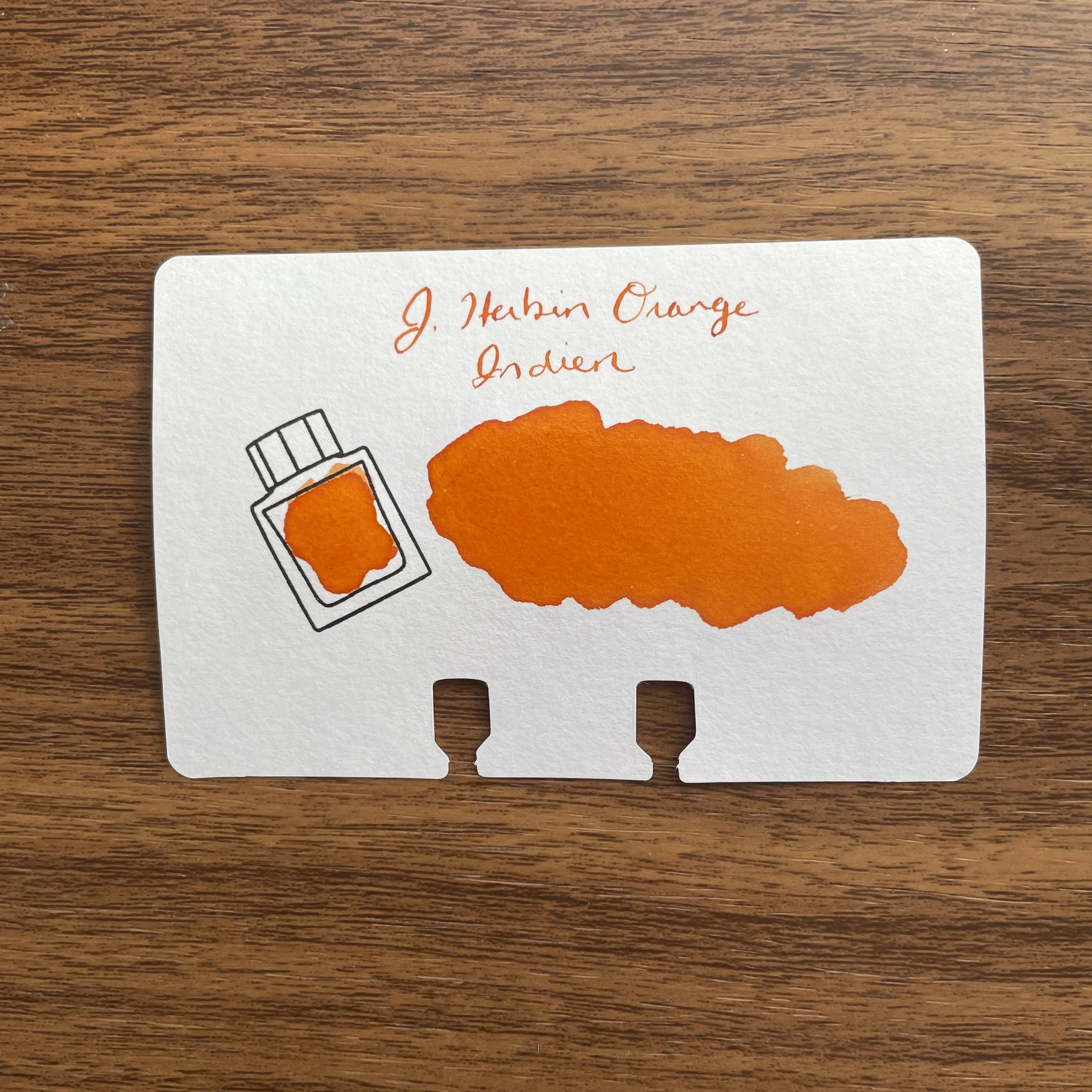 J. Herbin Orange Indien Swatch