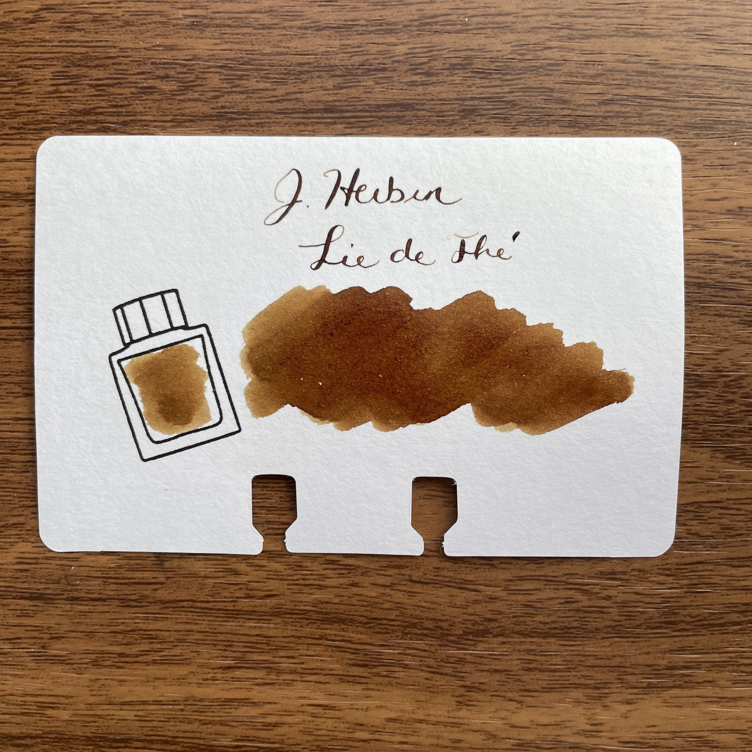J. Herbin Lie de Thé Swatch
