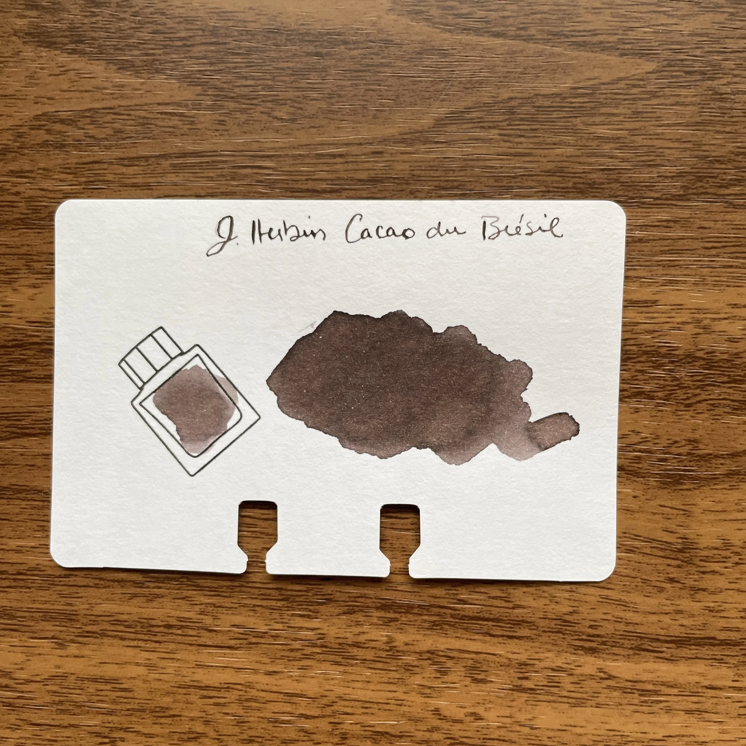 J. Herbin Cacao du Brésil Swatch