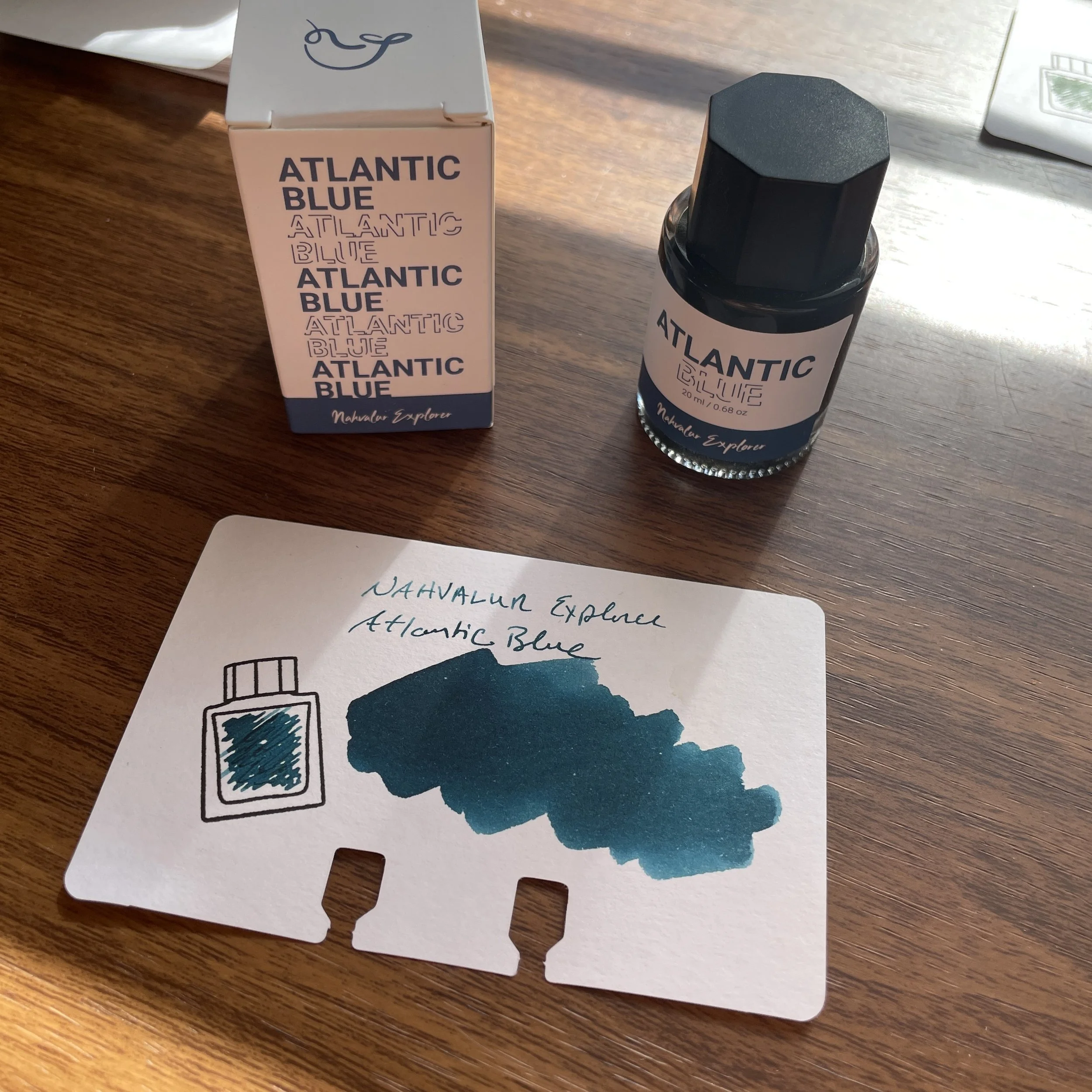 Nahvalur Atlantic Blue Writing Sample
