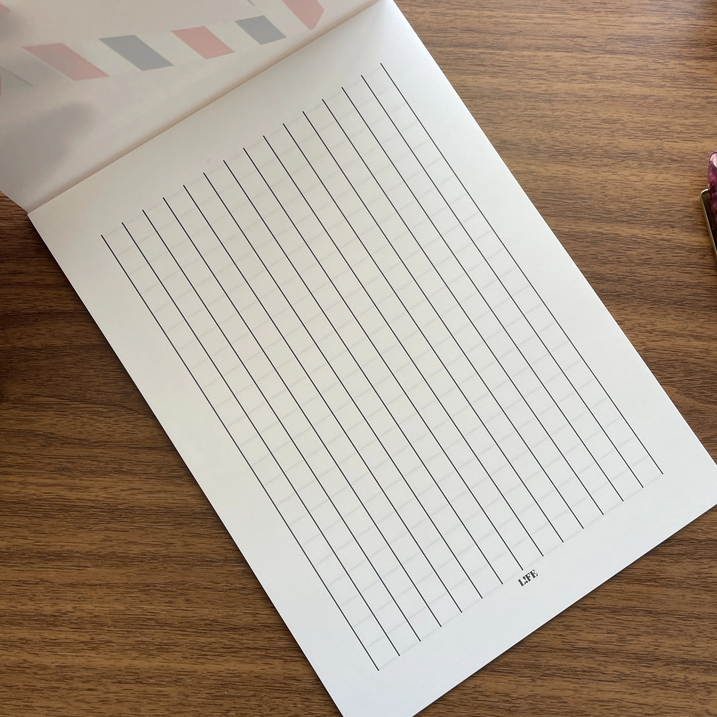 Life Airmail Paper Pad Guide Sheet