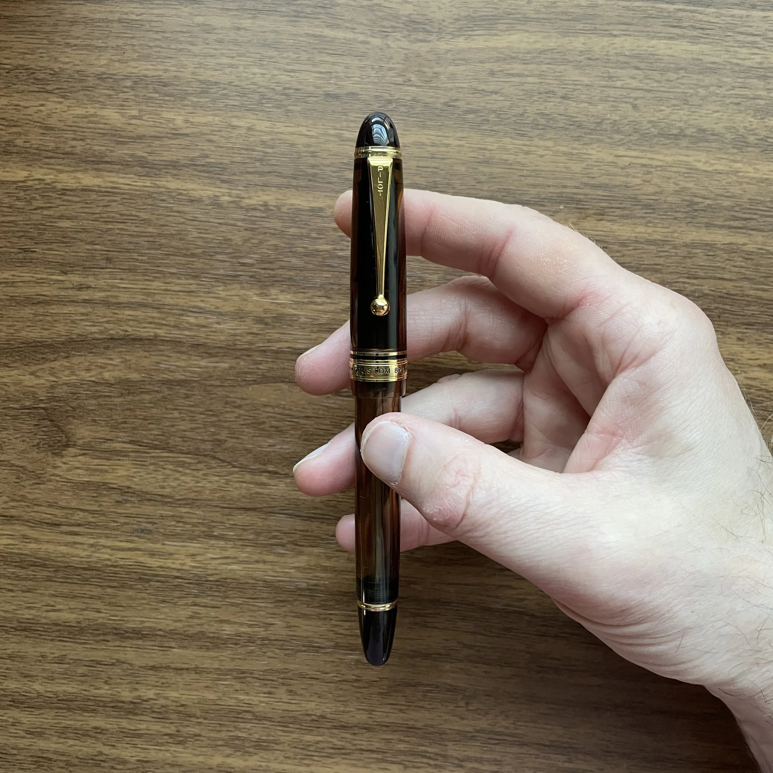 Pilot Custom Amber (in hand)