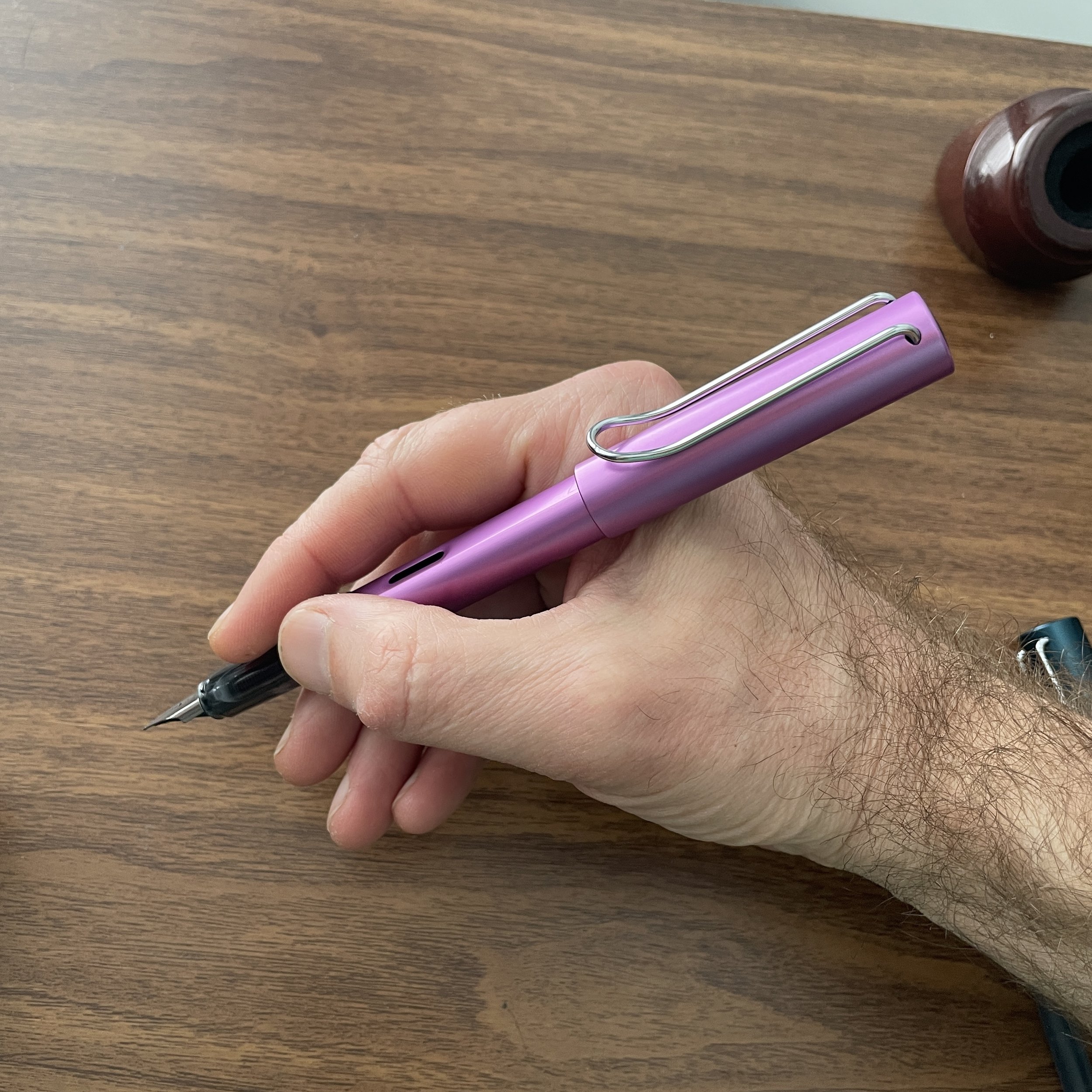 Lamy AL-Star Special Edition Lilac Fountain Pen in-Hand