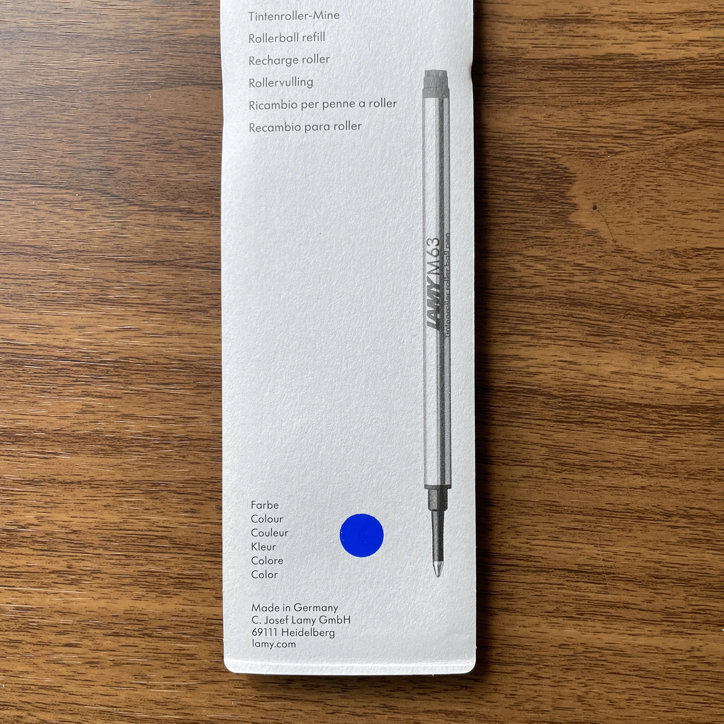 Lamy M63 Capped Rollerball Refill