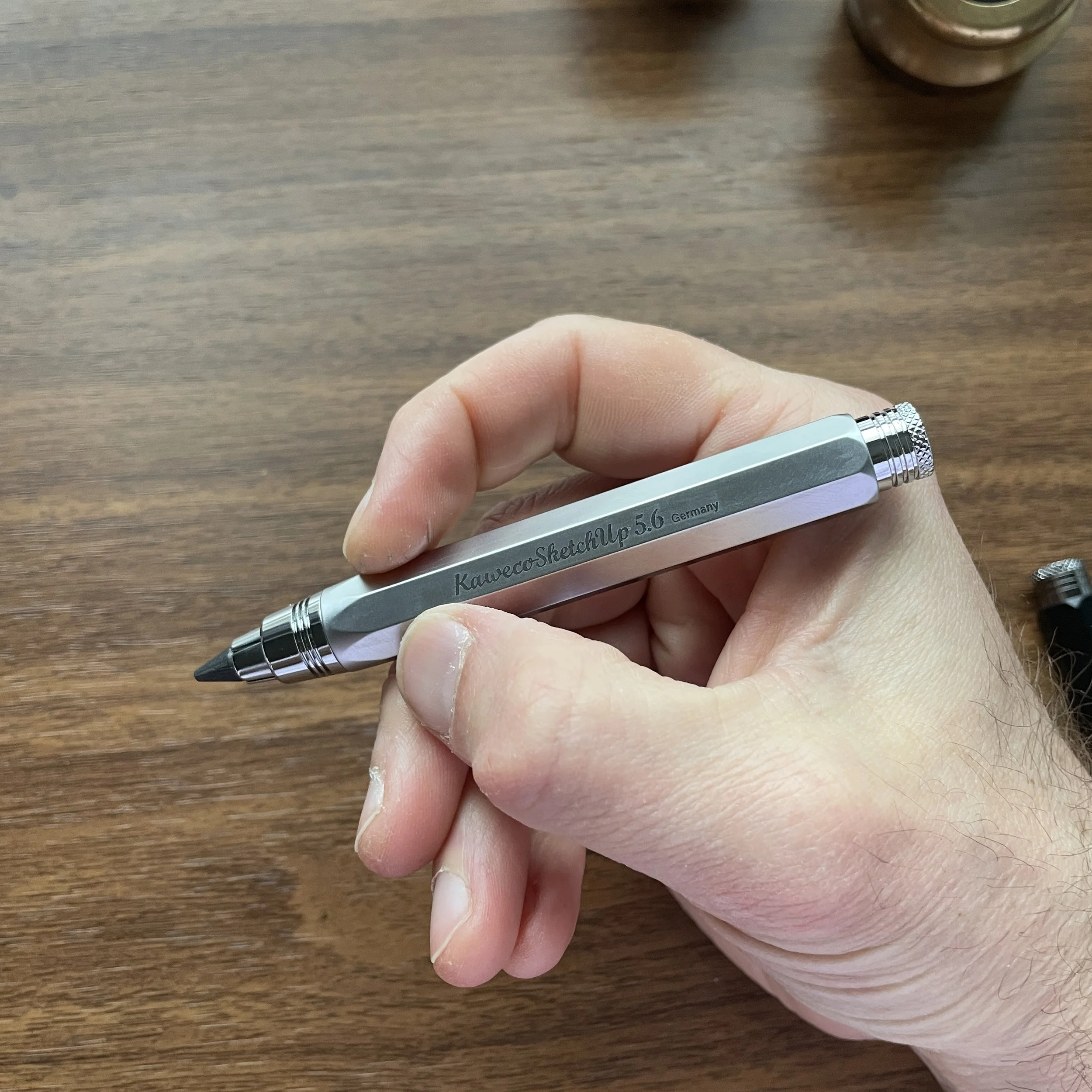 Kaweco Sketch Up Matte Chrome in-hand