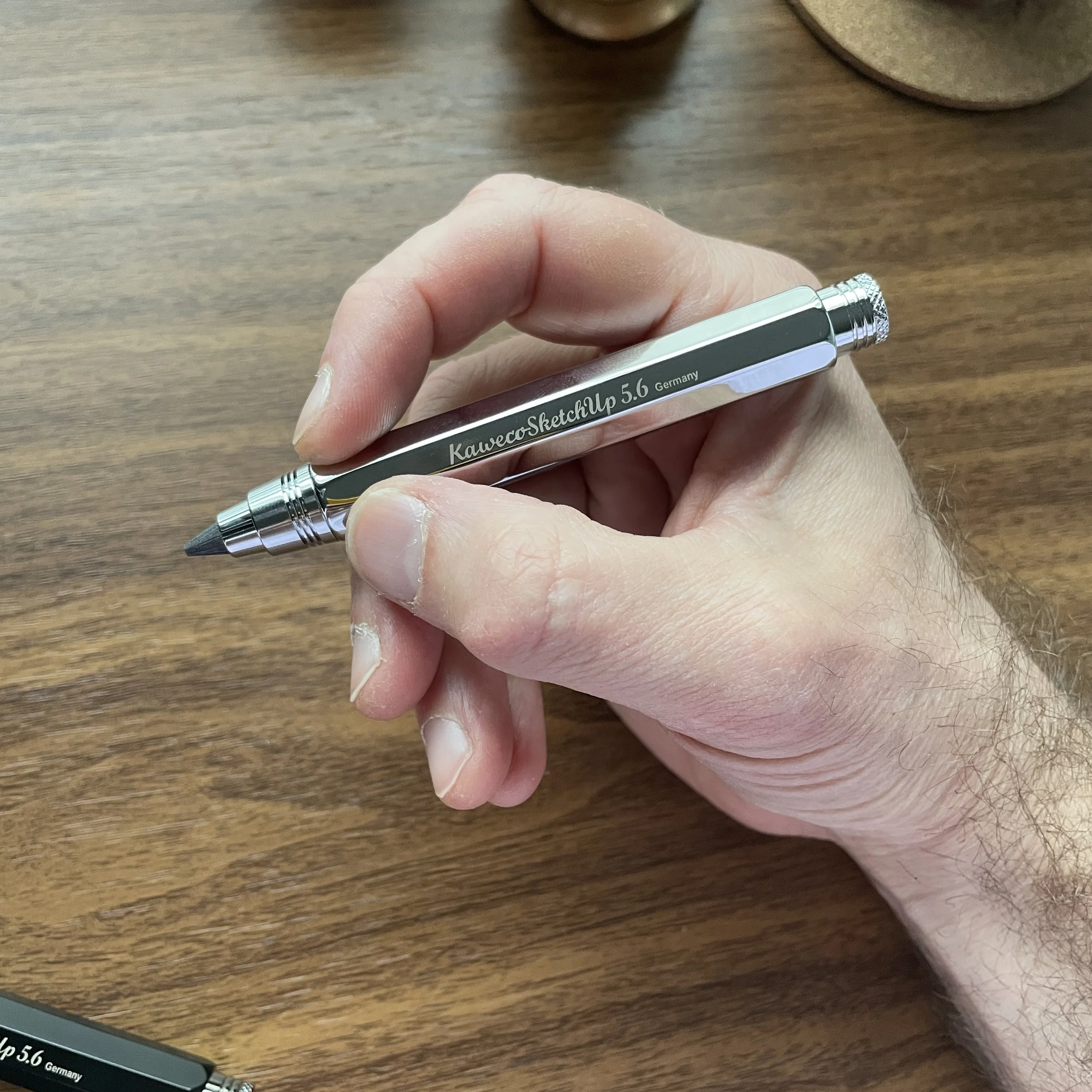 Kaweco Sketch Up Polished Chrome in-hand