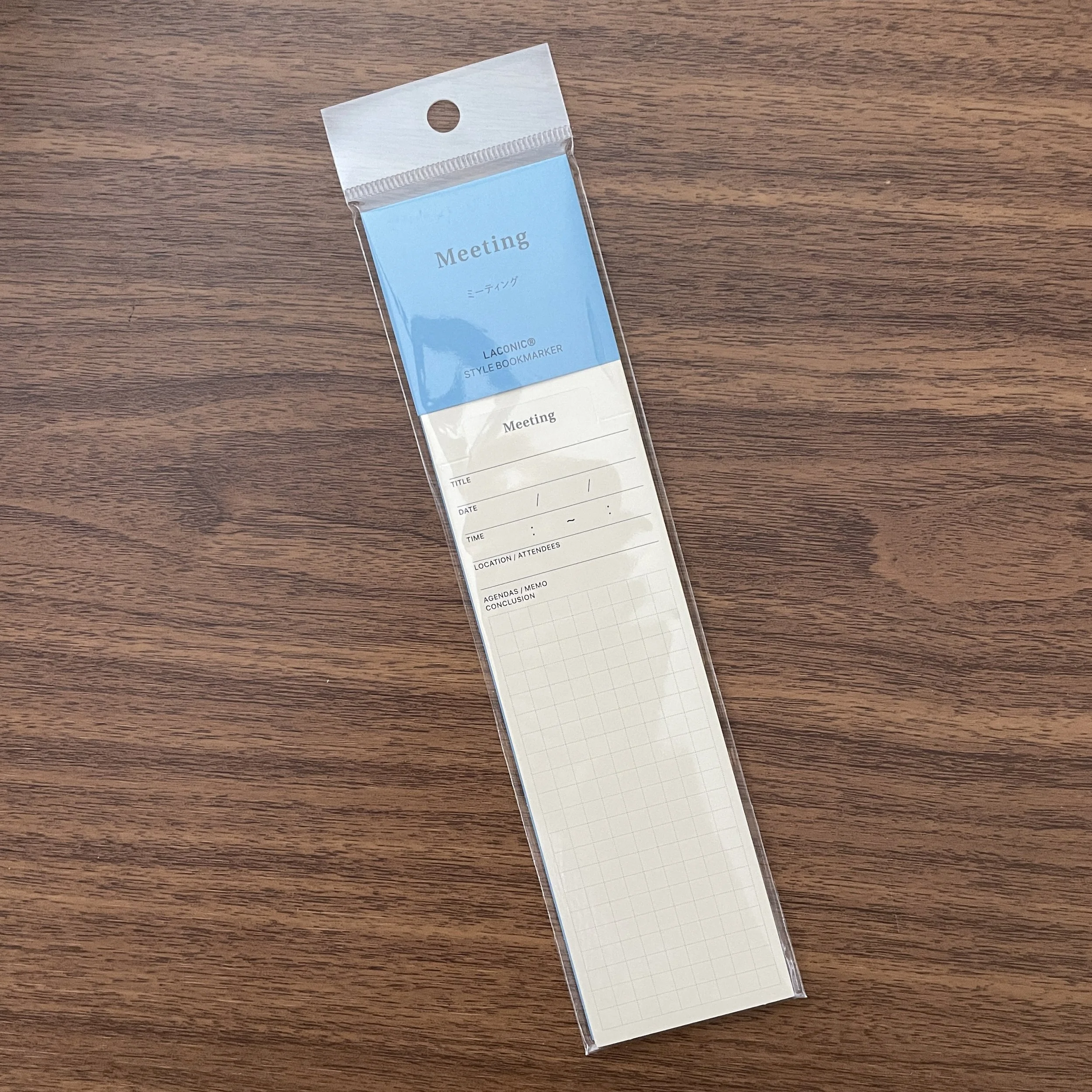 Laconic Style Bookmarker (Meeting)