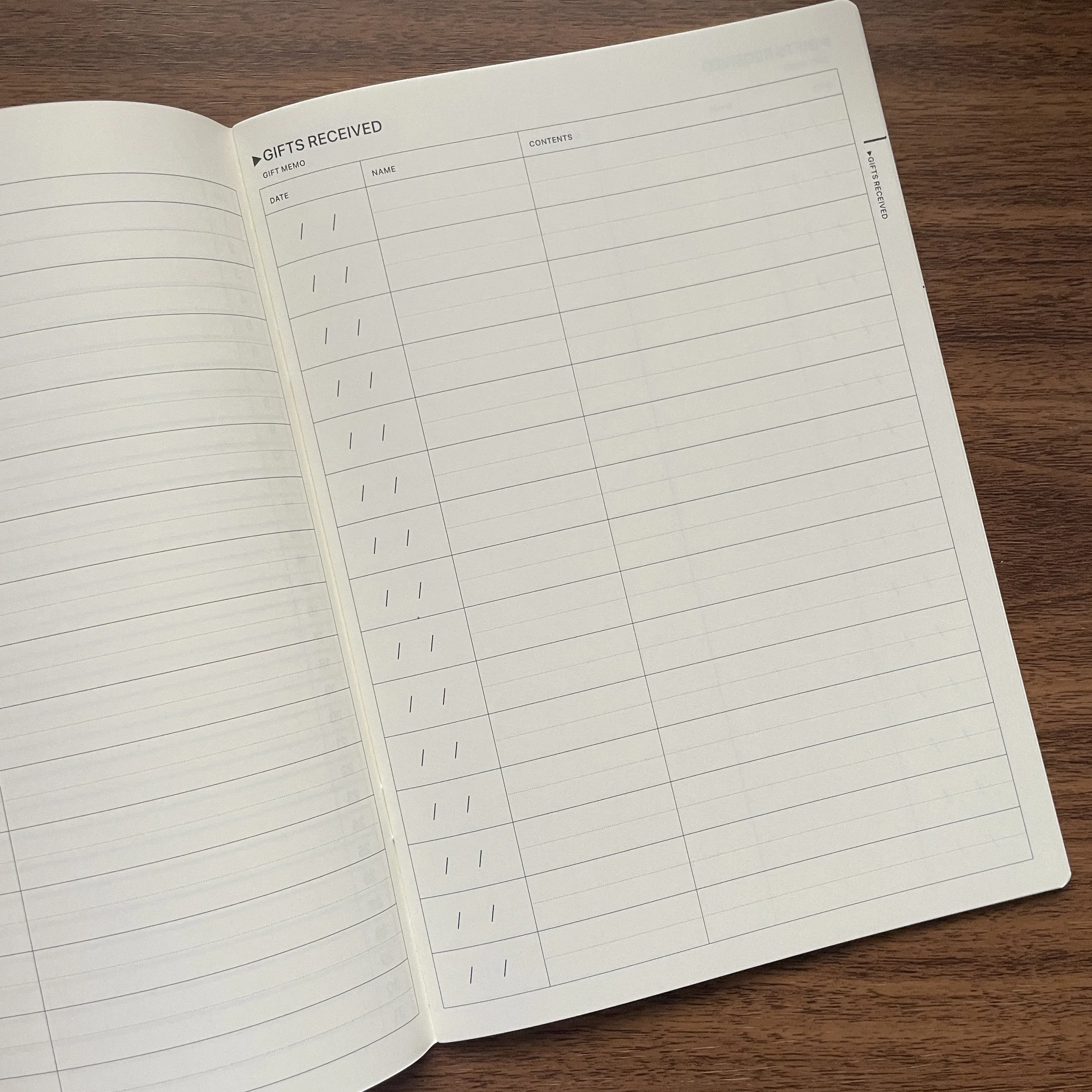 Laconic Style A5 Gifts Received (Copy)