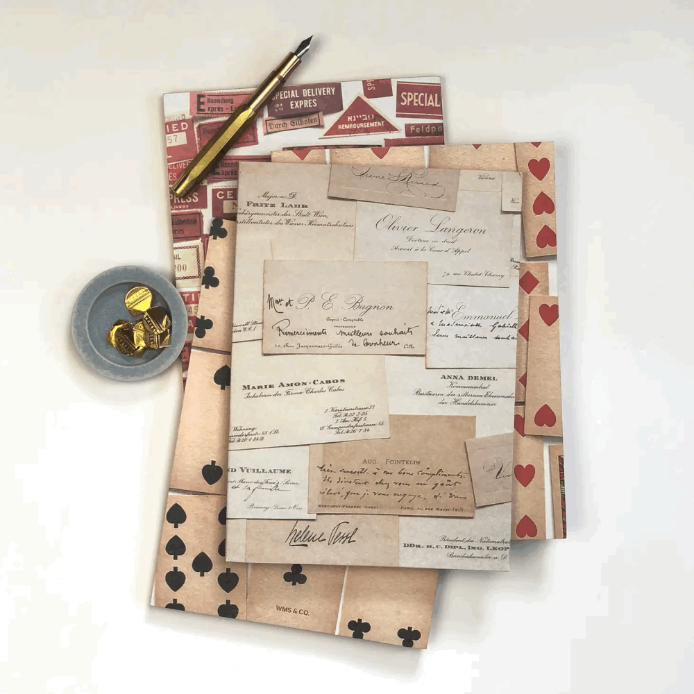 WMS & Co Vintage Calling Card Notebooks (Sets of Two) — The