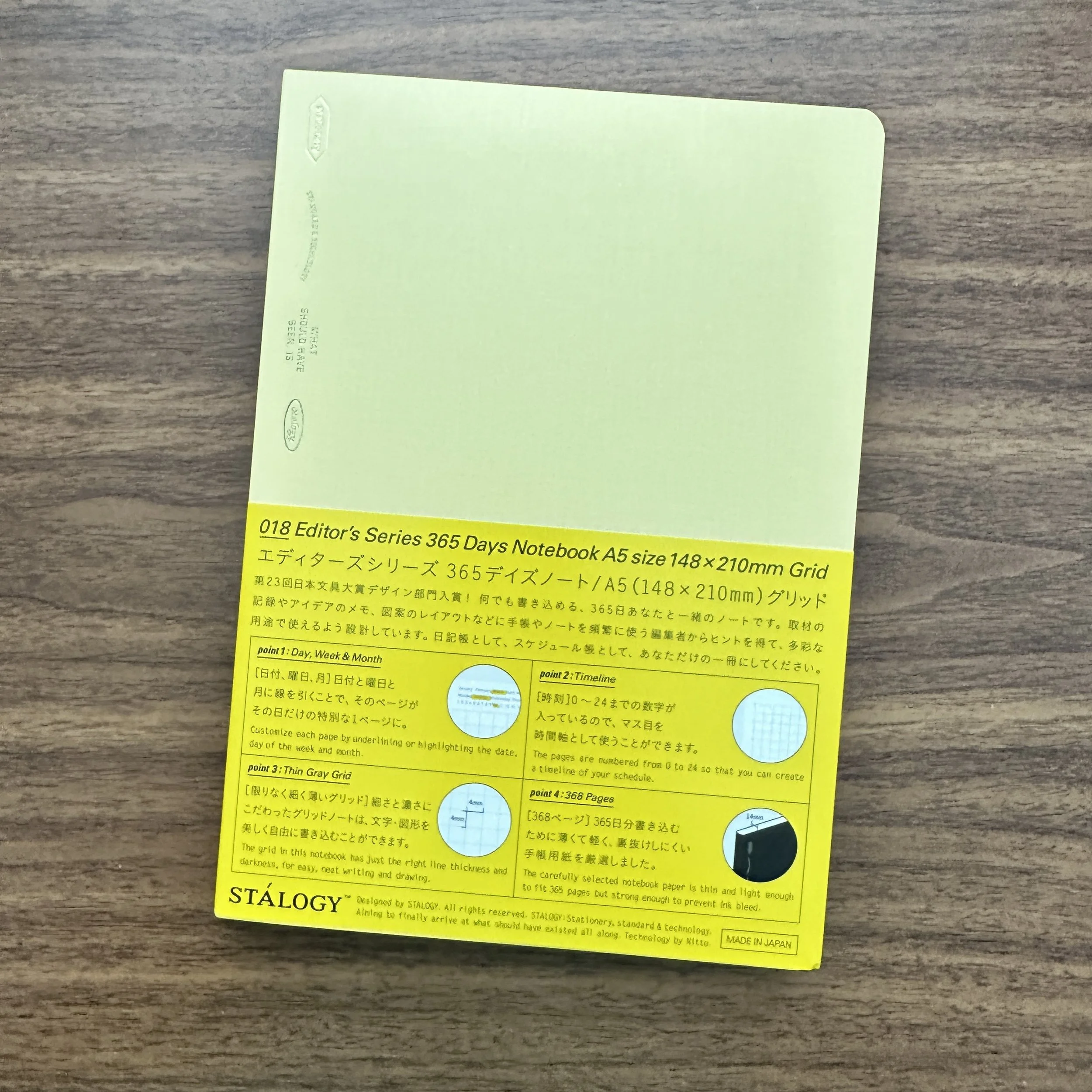 Stalogy 018 Editor's Series 365 Days A5 Notebook — The Gentleman Stationer