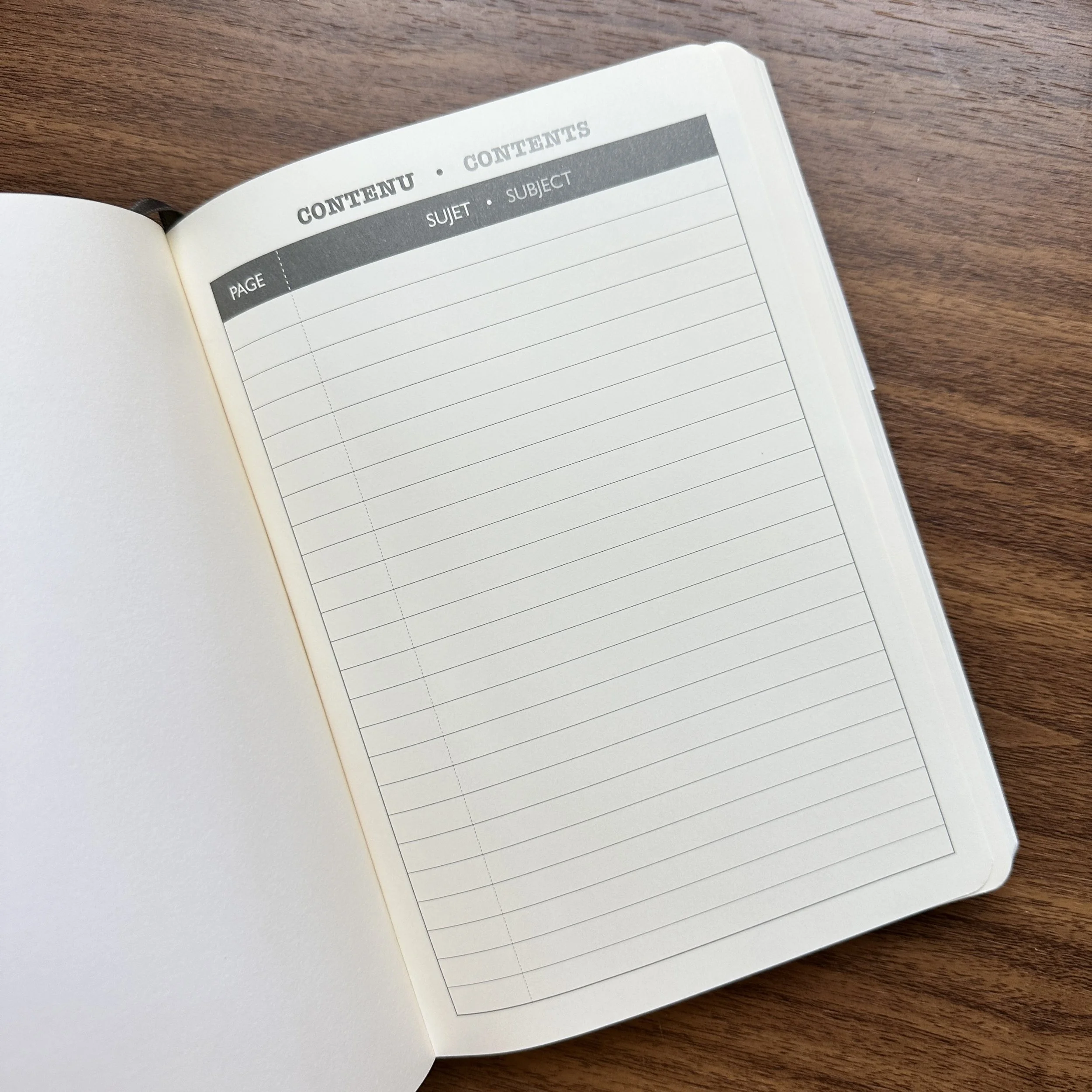 Clairefontaine My Essential A5 Table of Contents