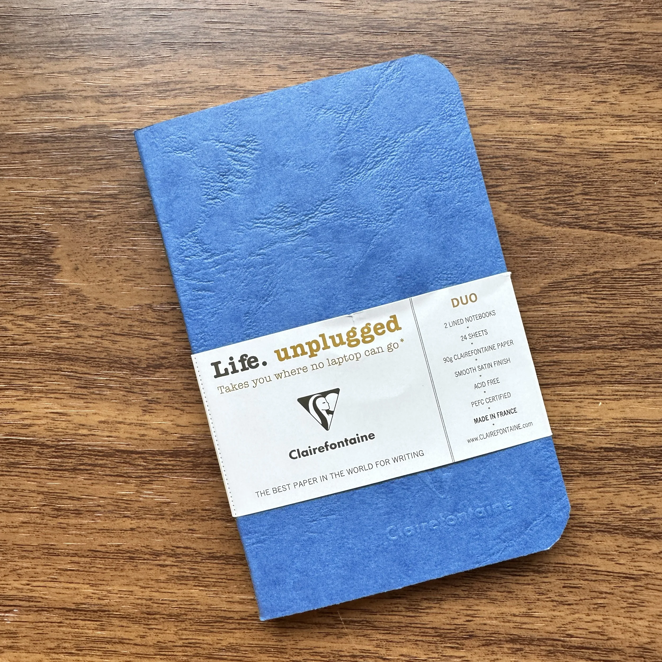 Clairefontaine Life.unplugged Pocket Duo Notebooks (Blue)