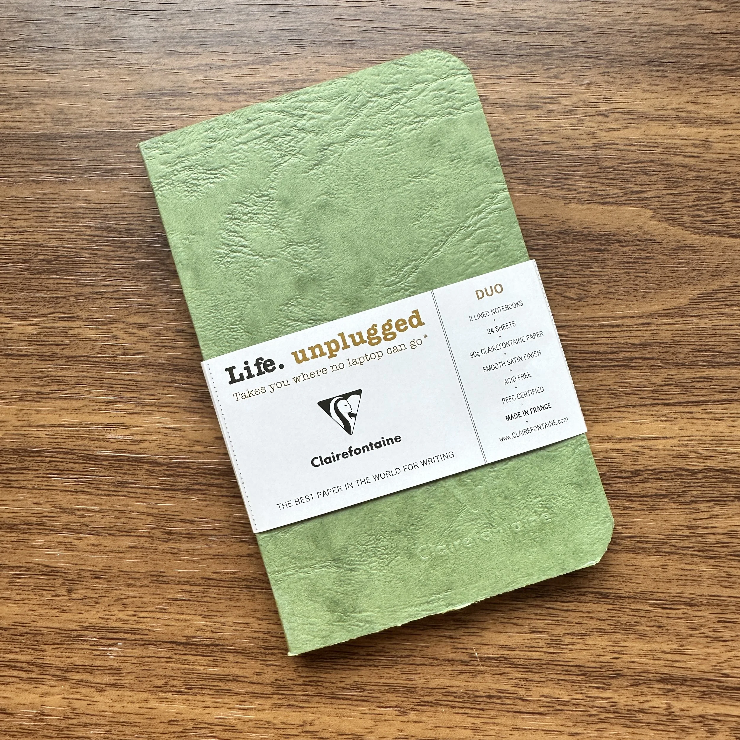 Clairefontaine Life.unplugged Pocket Duo Notebooks (Green)