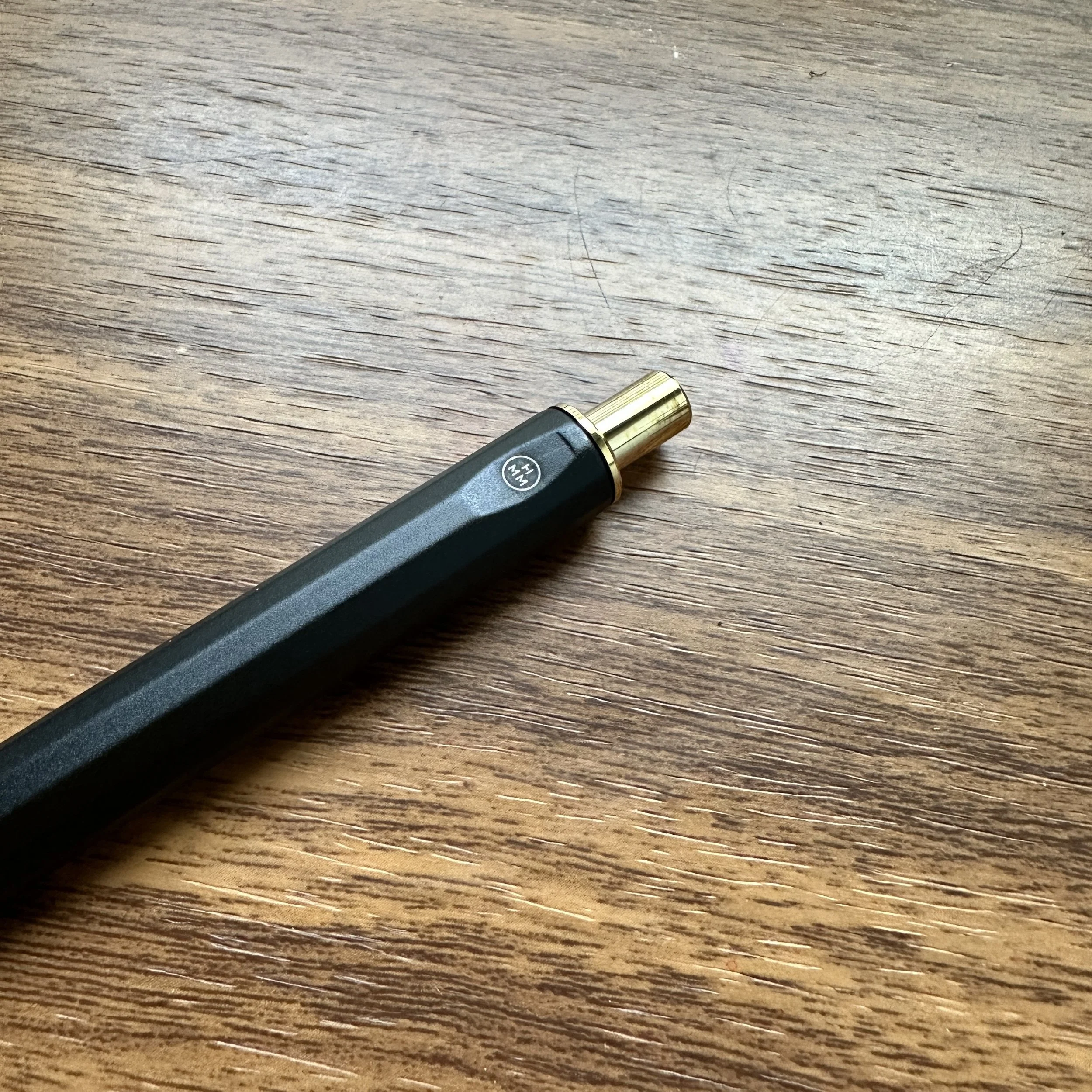HMM Mechanical Pencil Matte Black and Brass Knock