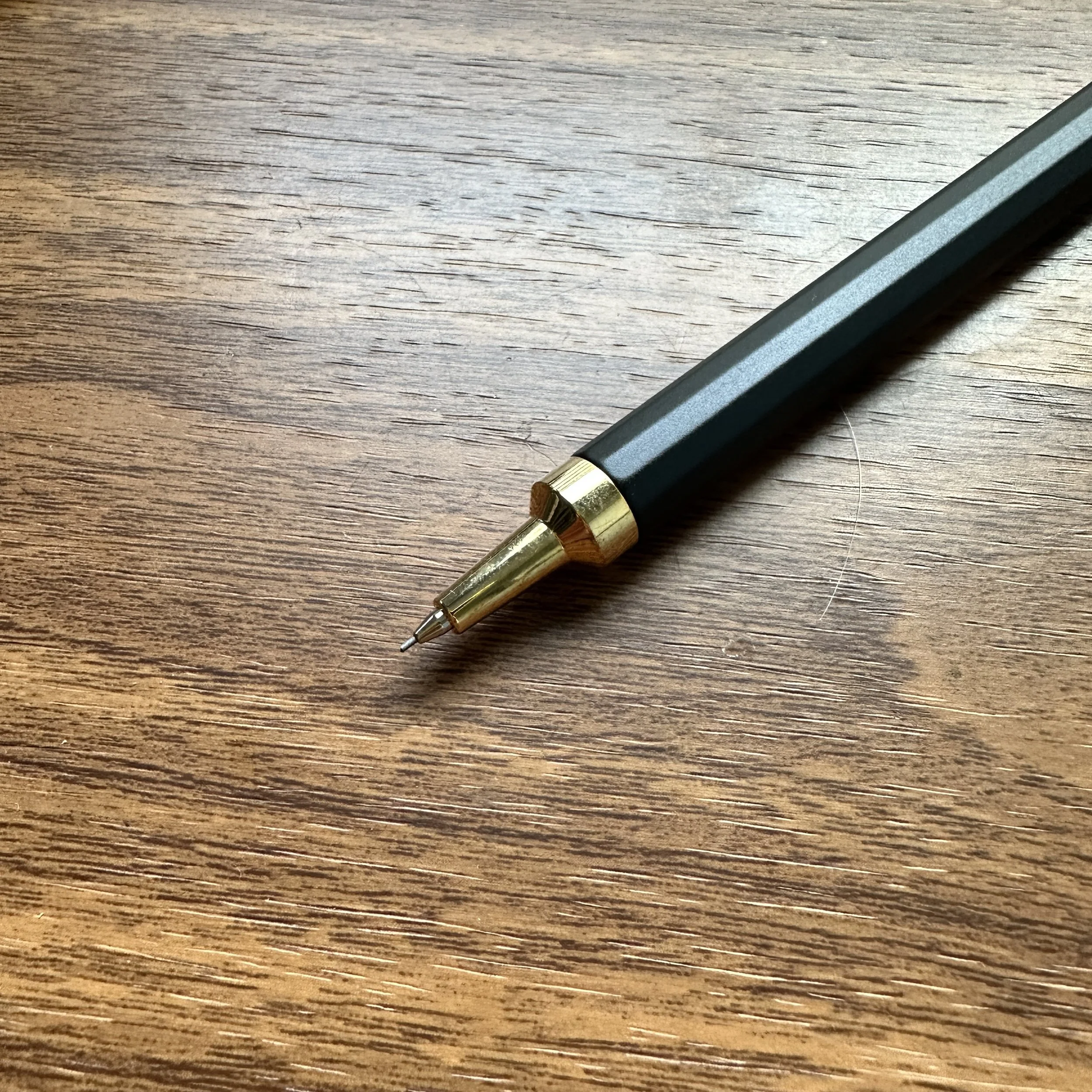 HMM Mechanical Pencil Matte Black and Brass Tip