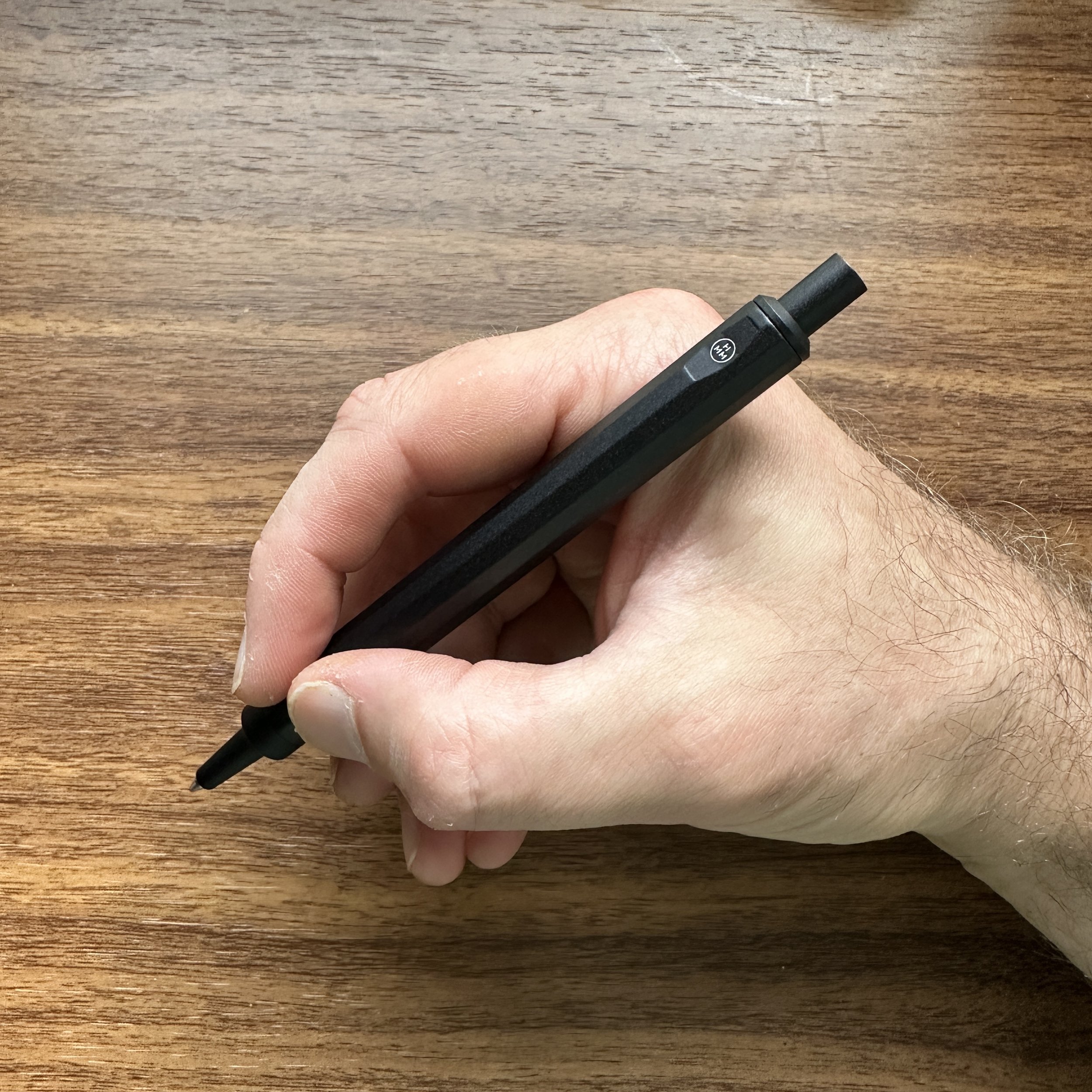 HMM Mechanical Pencil Matte Black In Hand