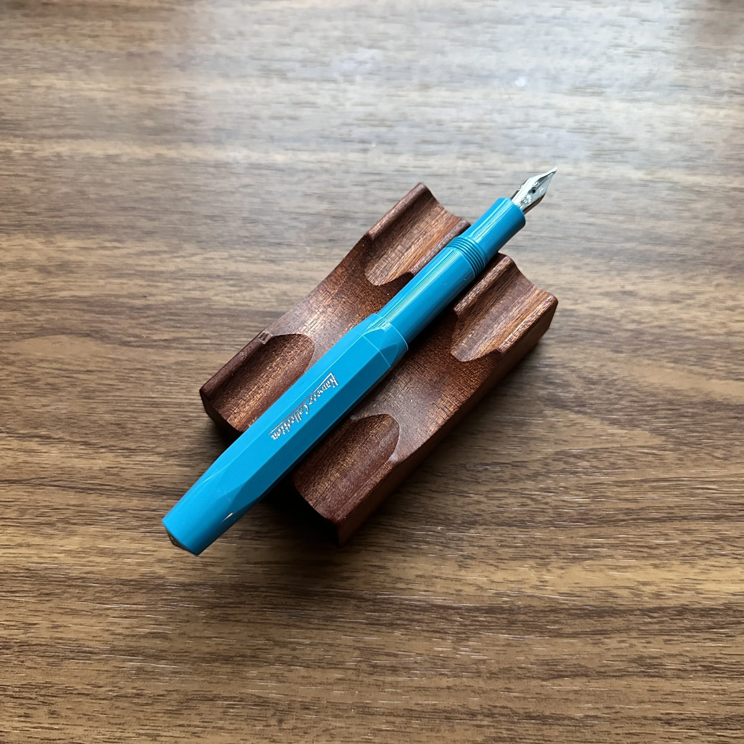 Kaweco Collection Cyan Fountain Pen (open)