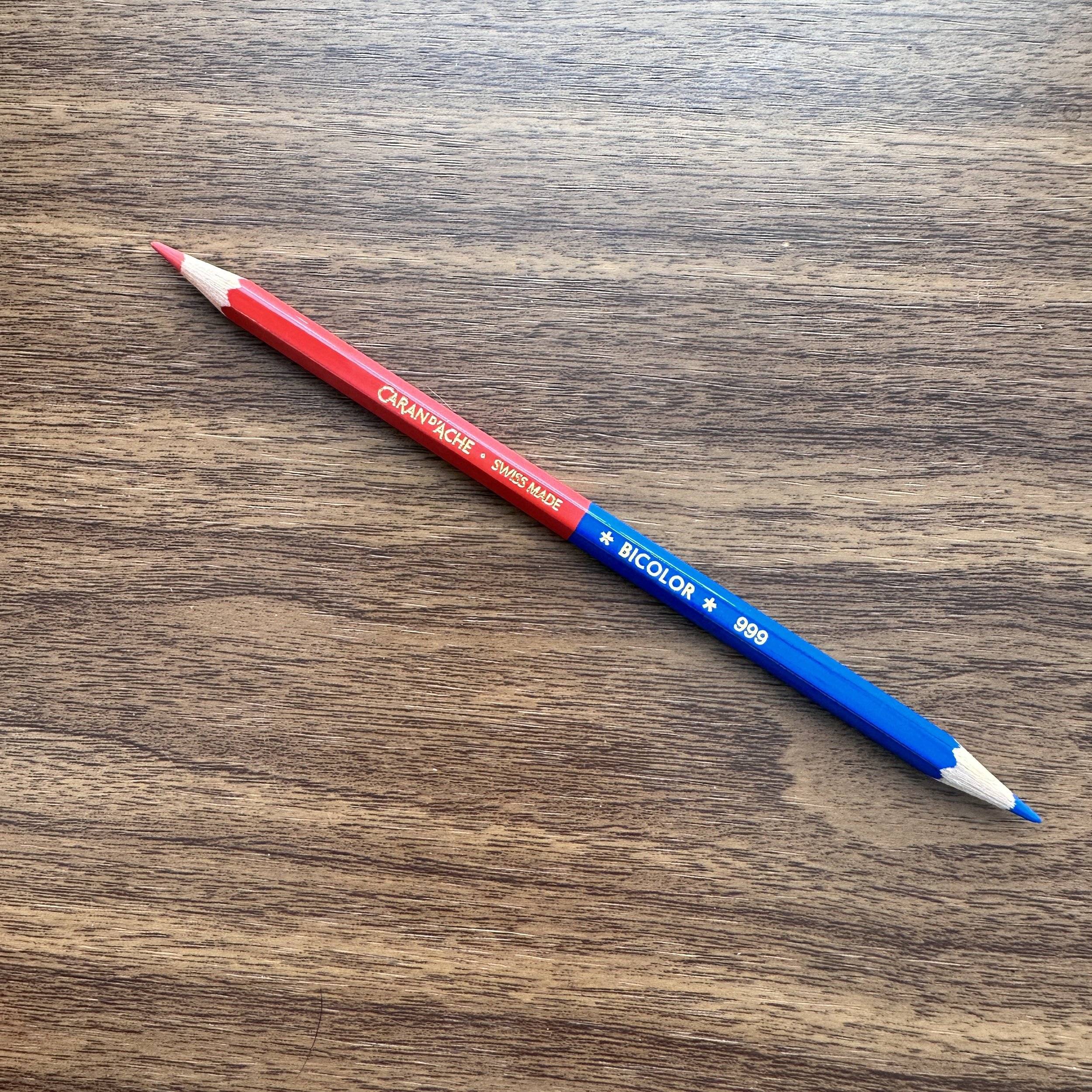Caran d'Ache Red/Blue Bicolor Pencil