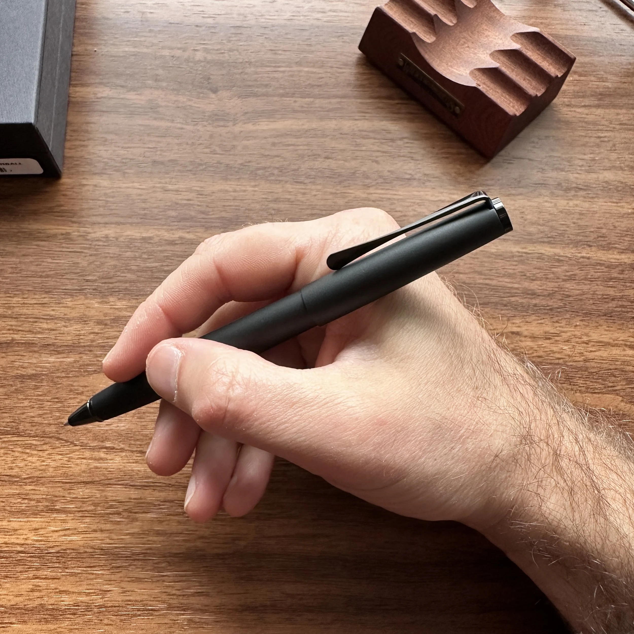 Lamy Studio LX All-Black Rollerball Posted In-Hand