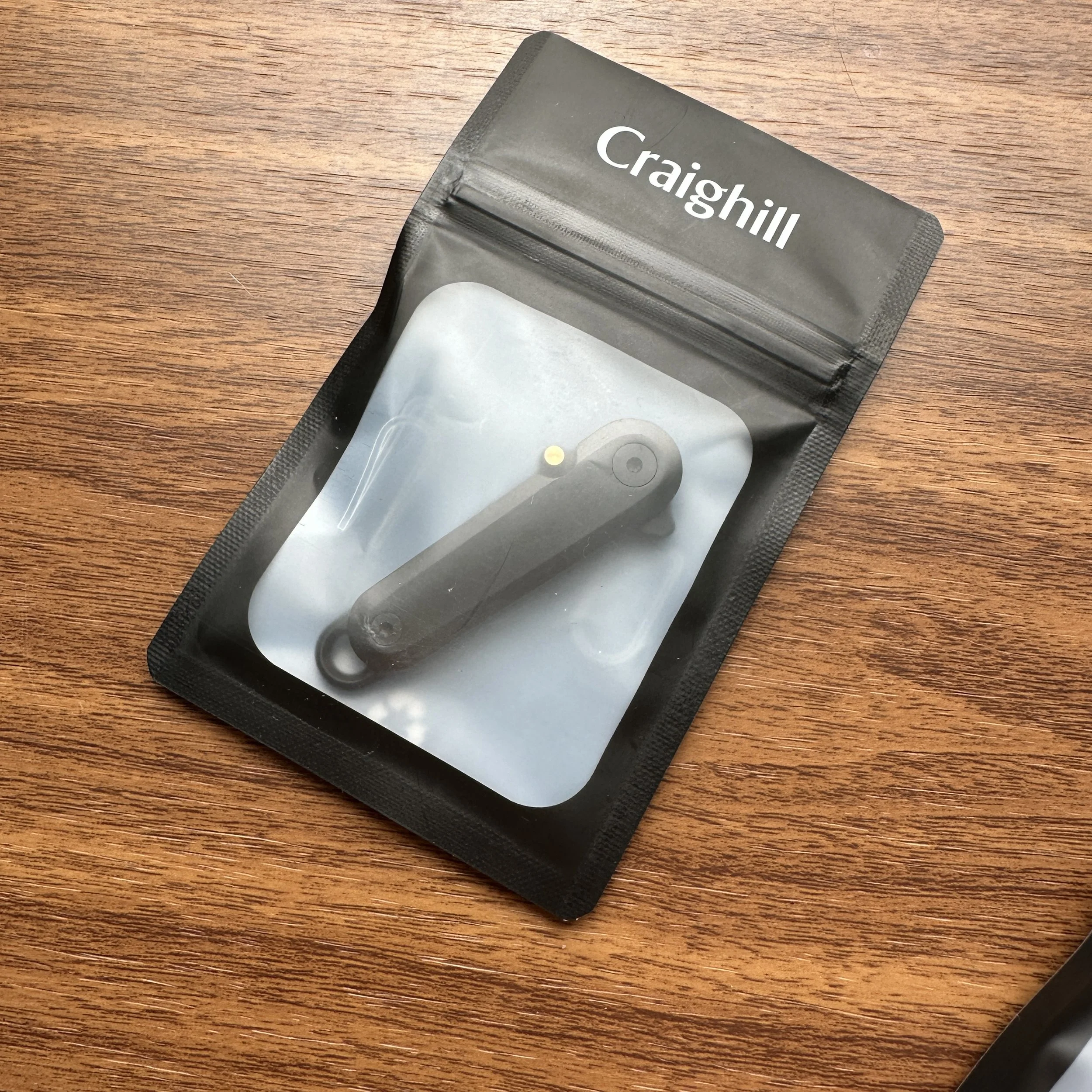 Craighill Lark Black+Brass Pocketknife Packaging