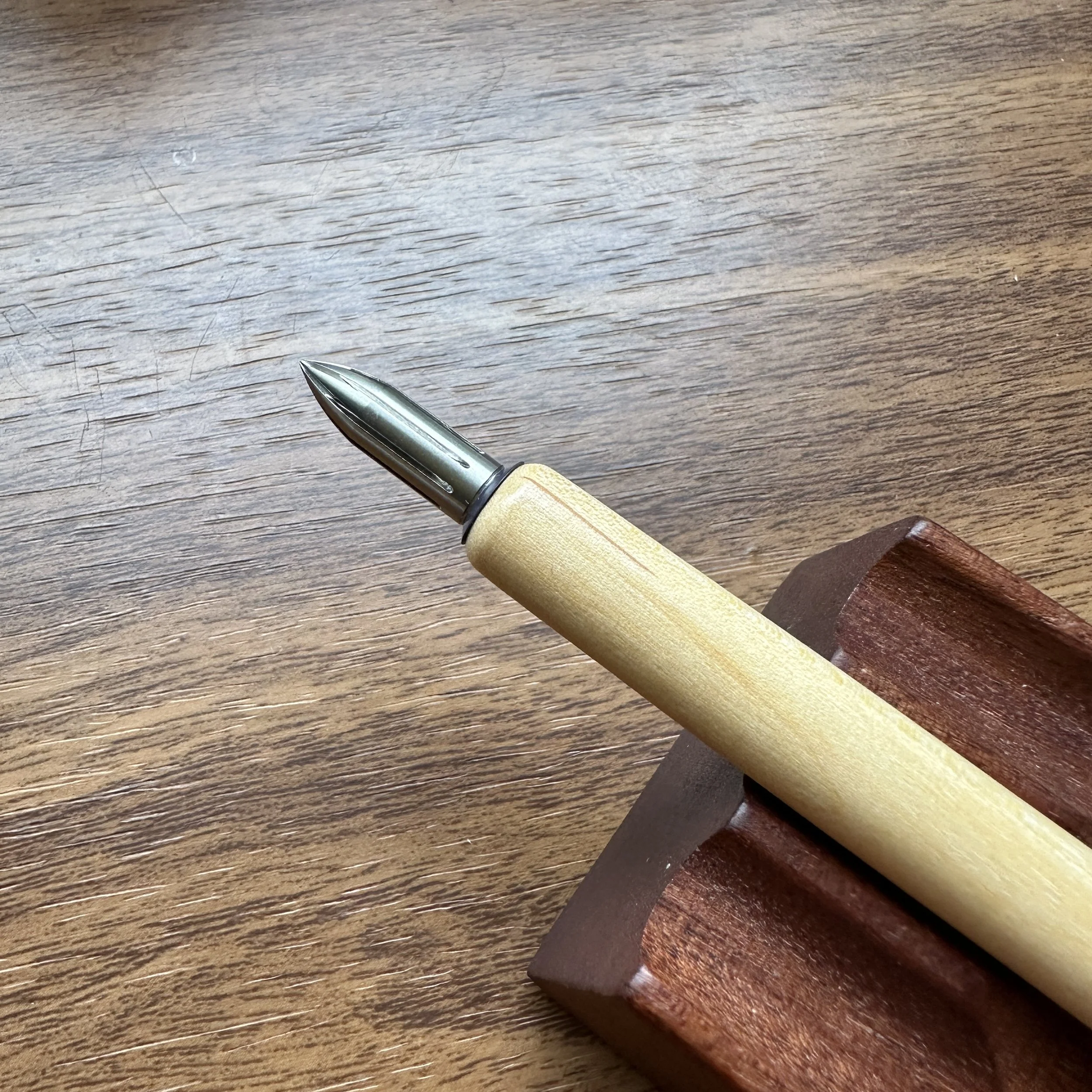 Kakimori Nib Holder (Sakura with Stainless (2)