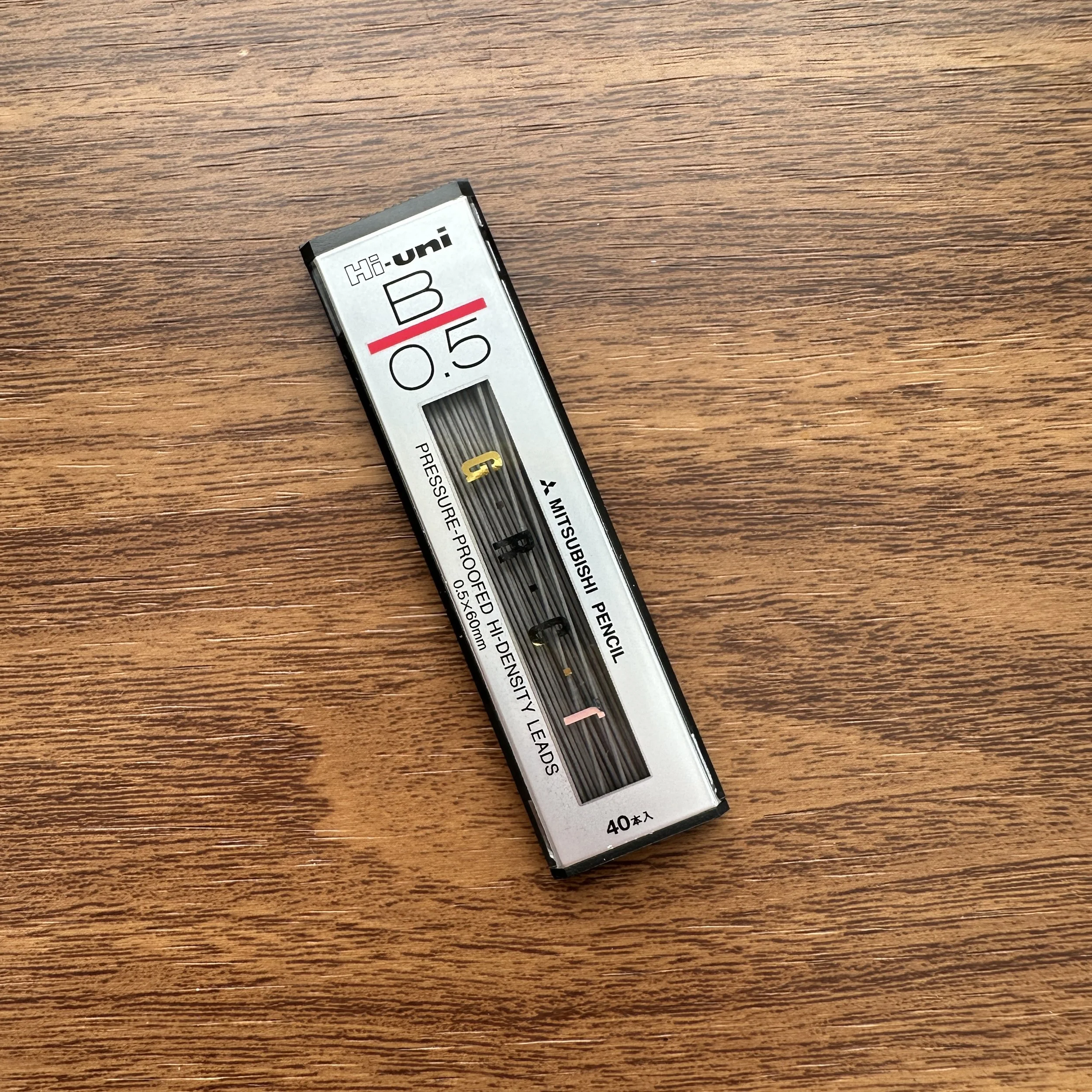 Uni Hi-Uni Mechanical Pencil Lead (B Grade)