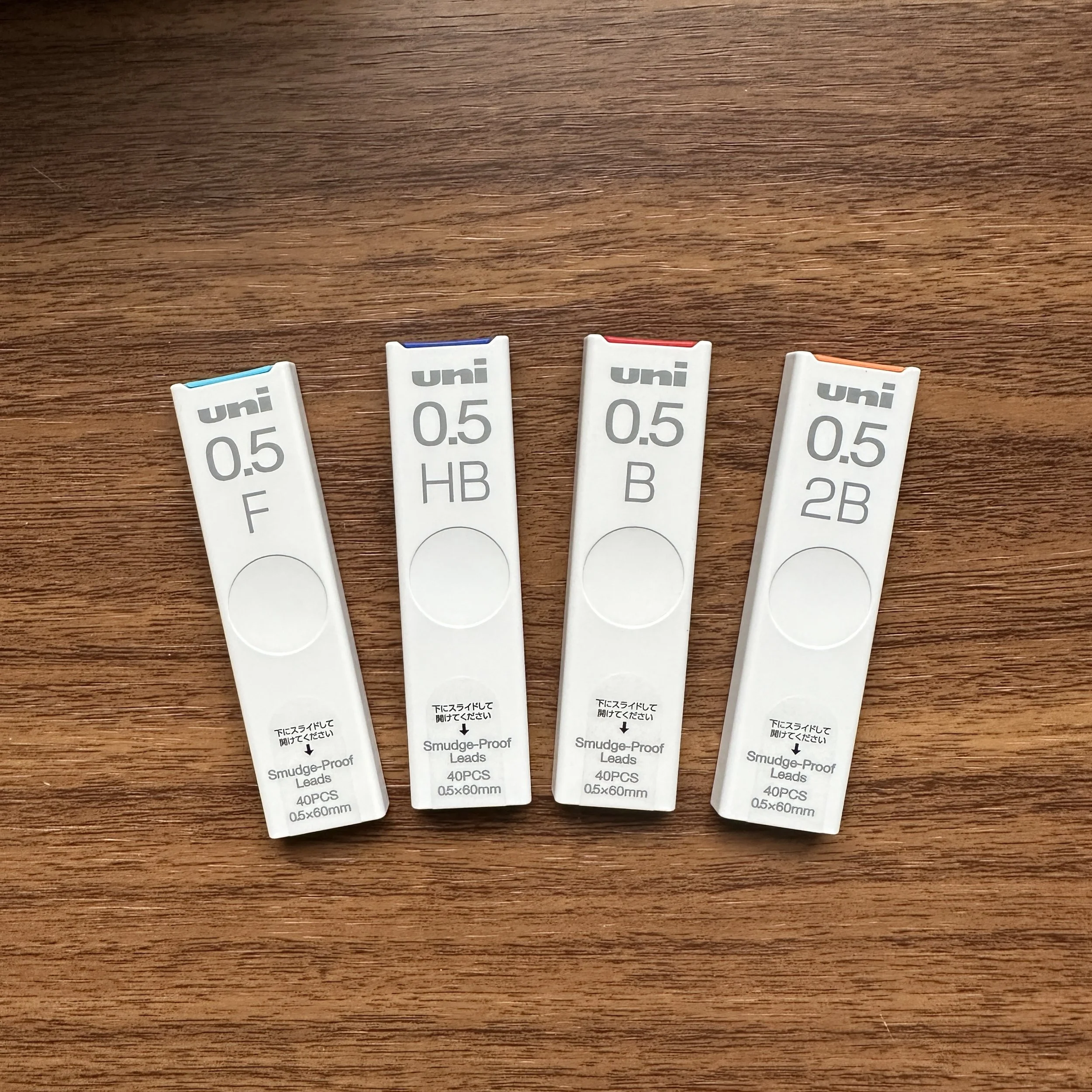 Uni .5mm Smudge Proof Mechanical Pencil Leads