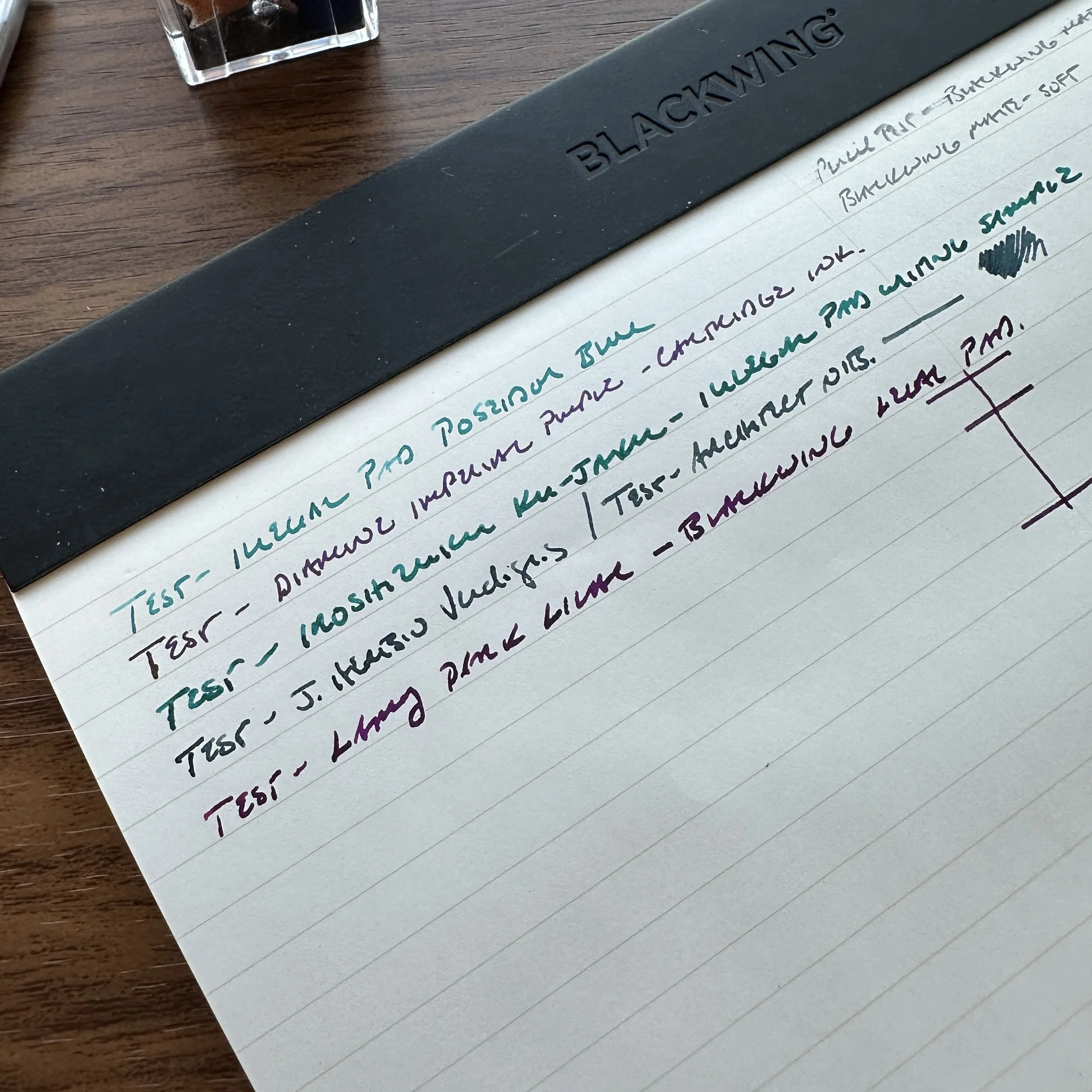 Blackwing Illegal Pad Writing Sample