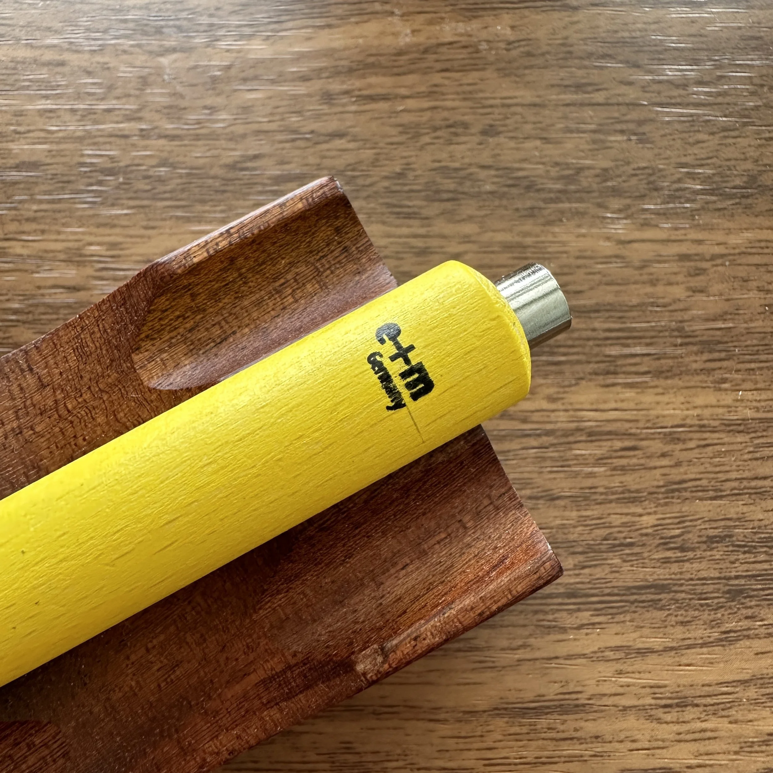 E+M Workman Clutch Pencil Yellow Logo