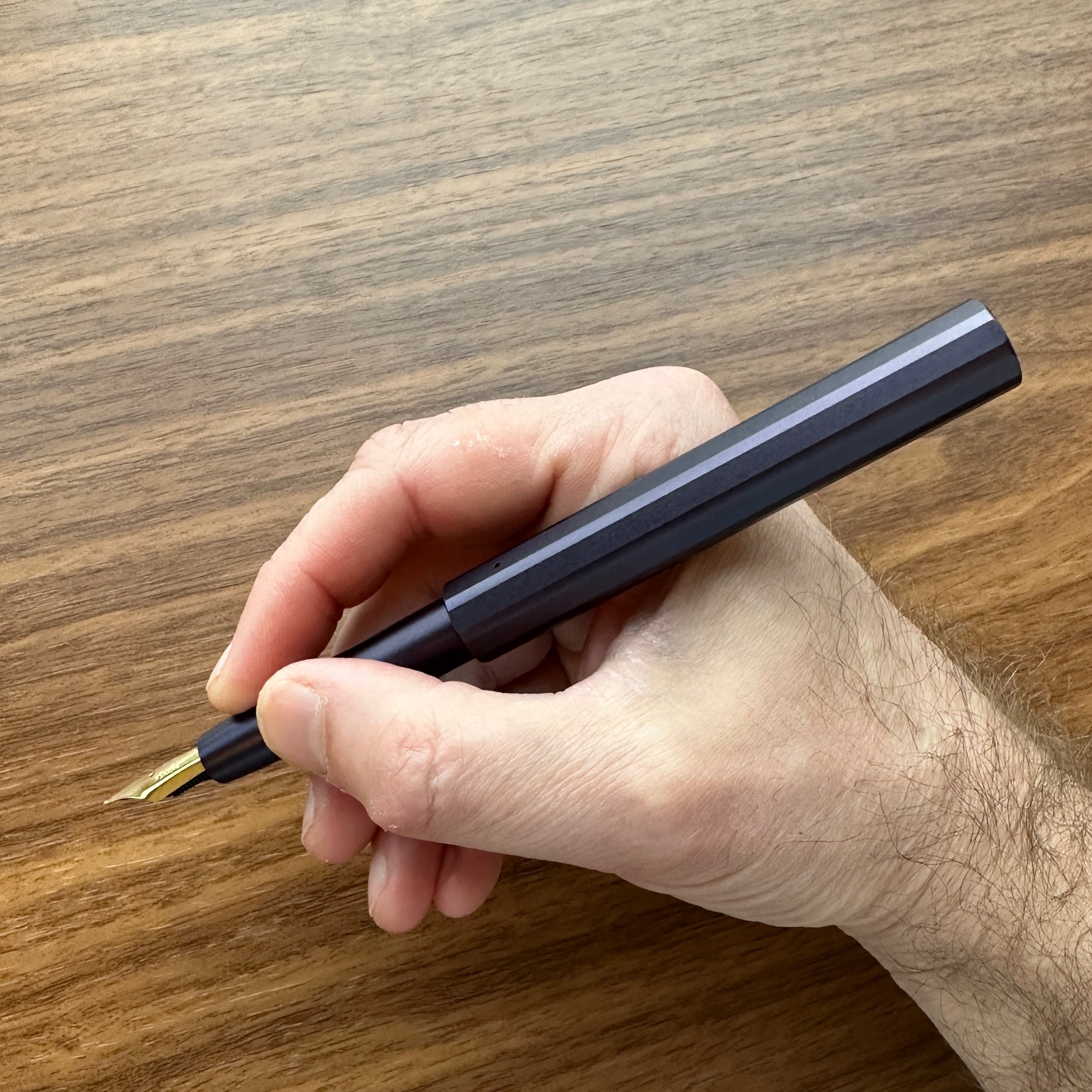 Tom's Studio Pocket Fountain Pen Posted In-Hand