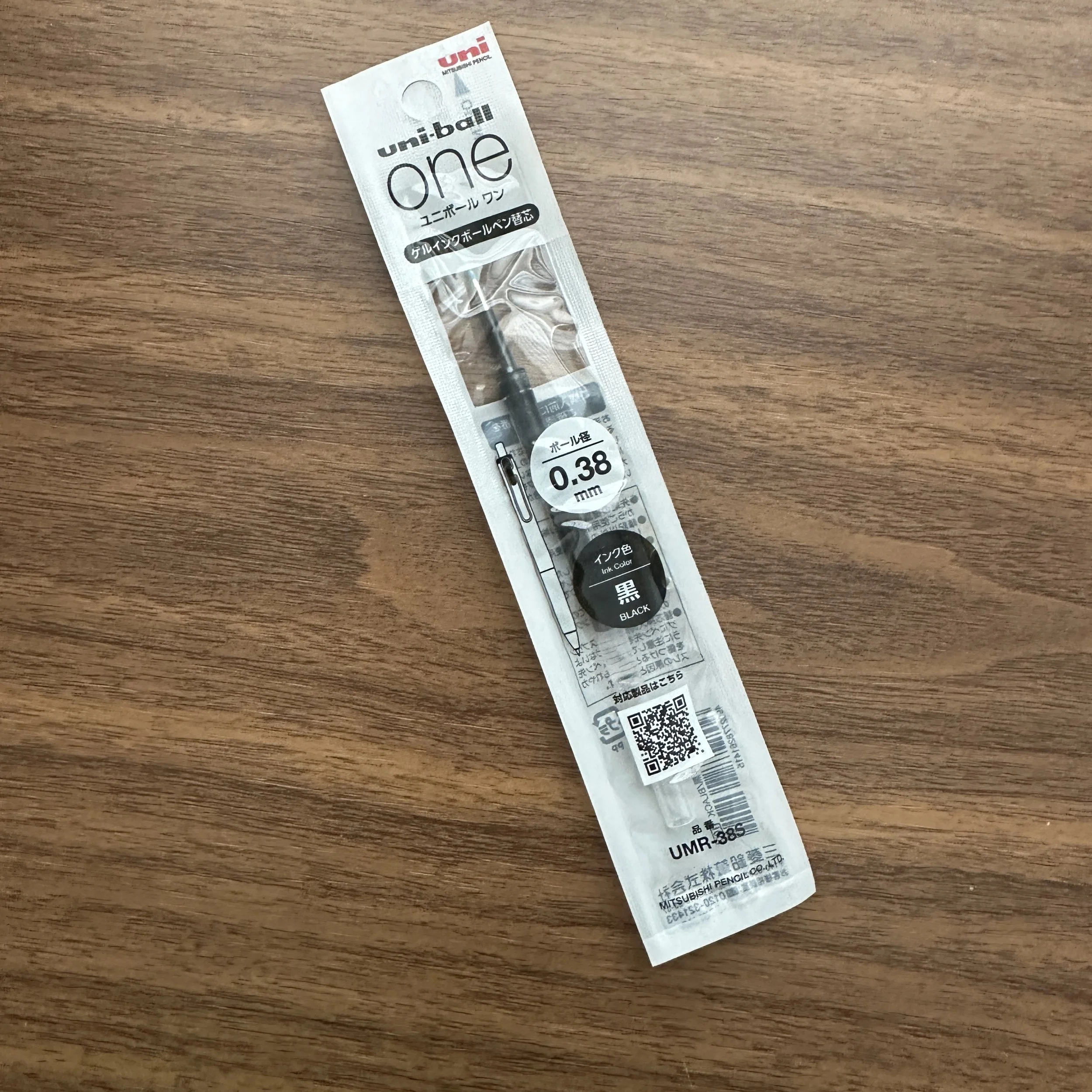 Uni-ball one .38mm Black