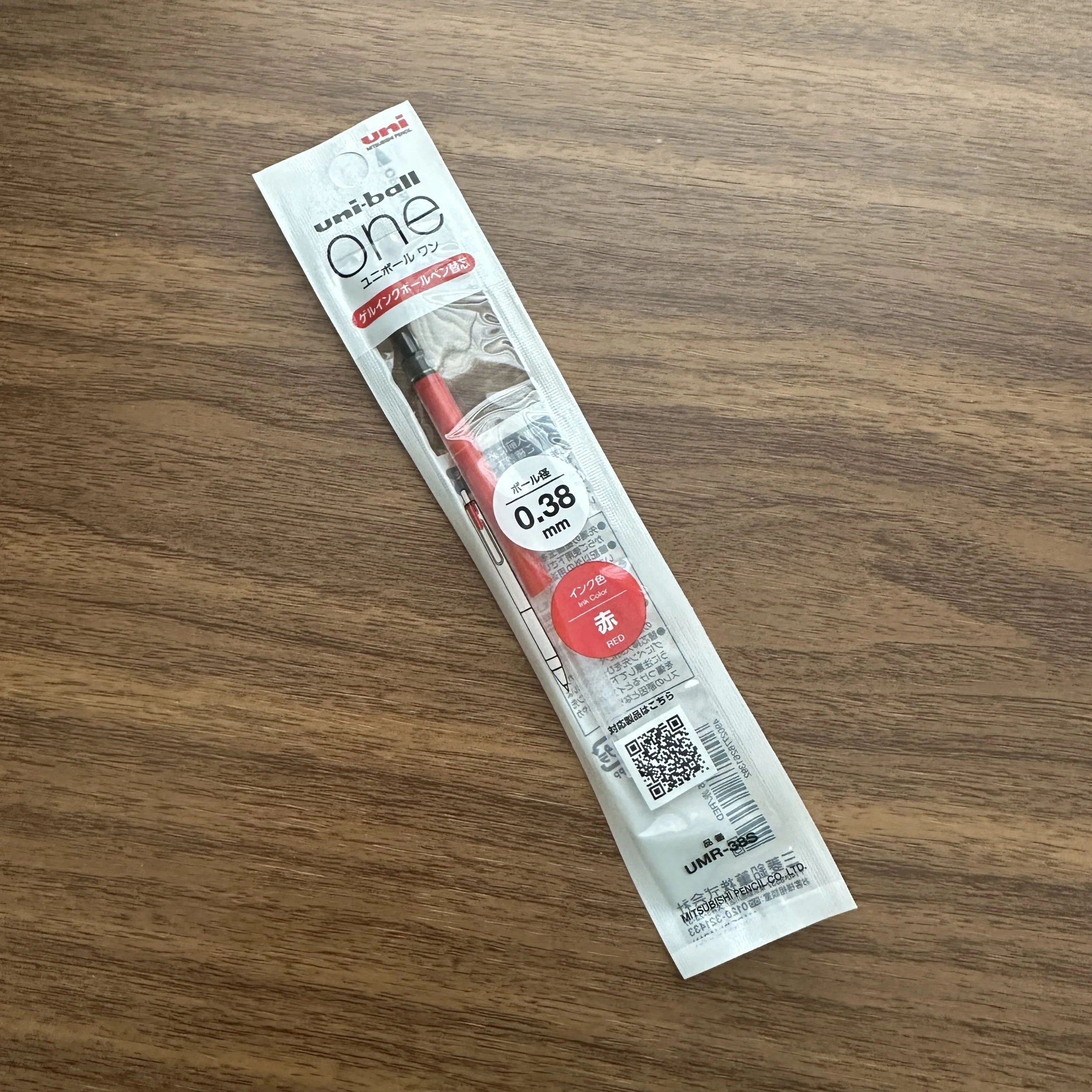 Uni-ball One .38mm Red