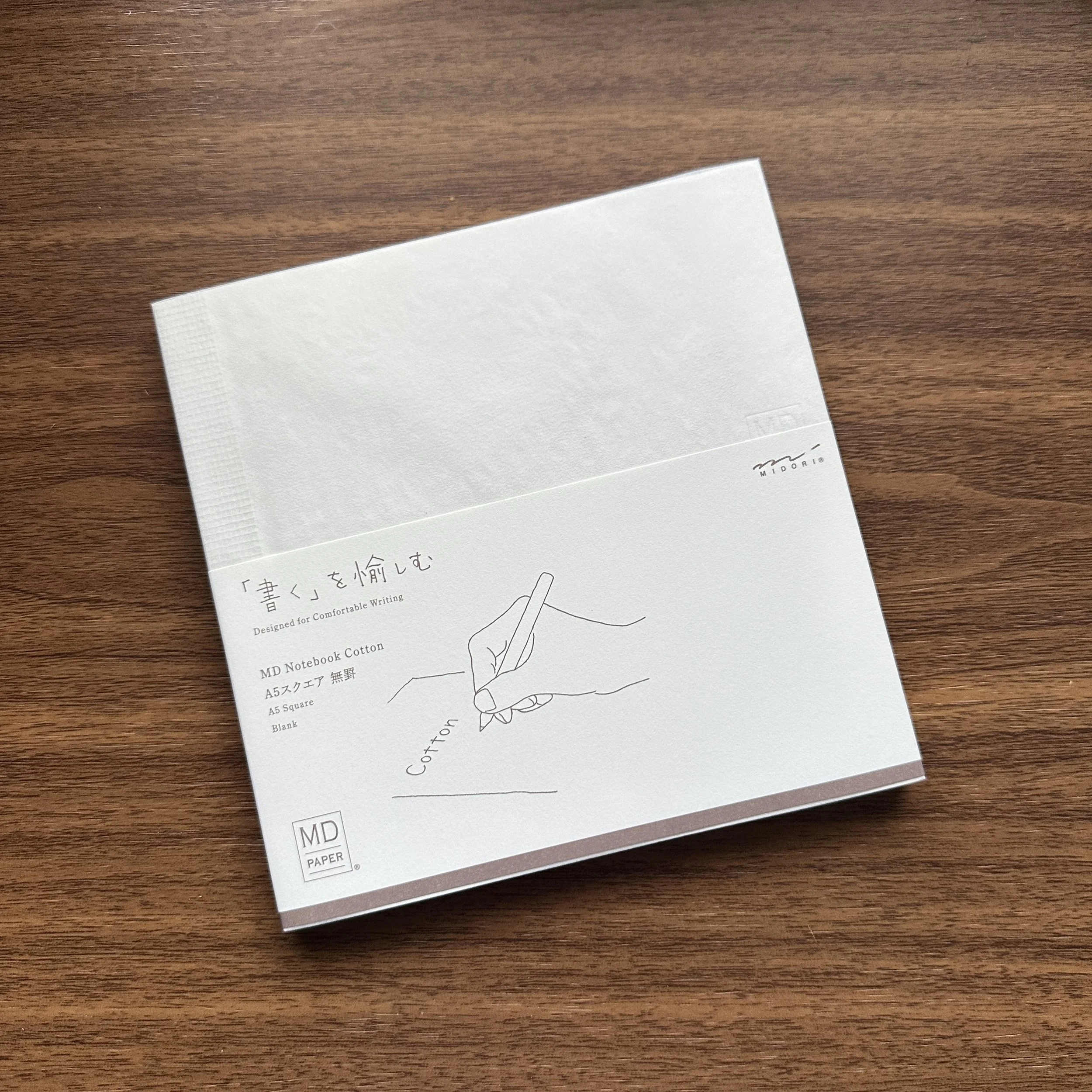 MD Cotton "Square A5" Notebook