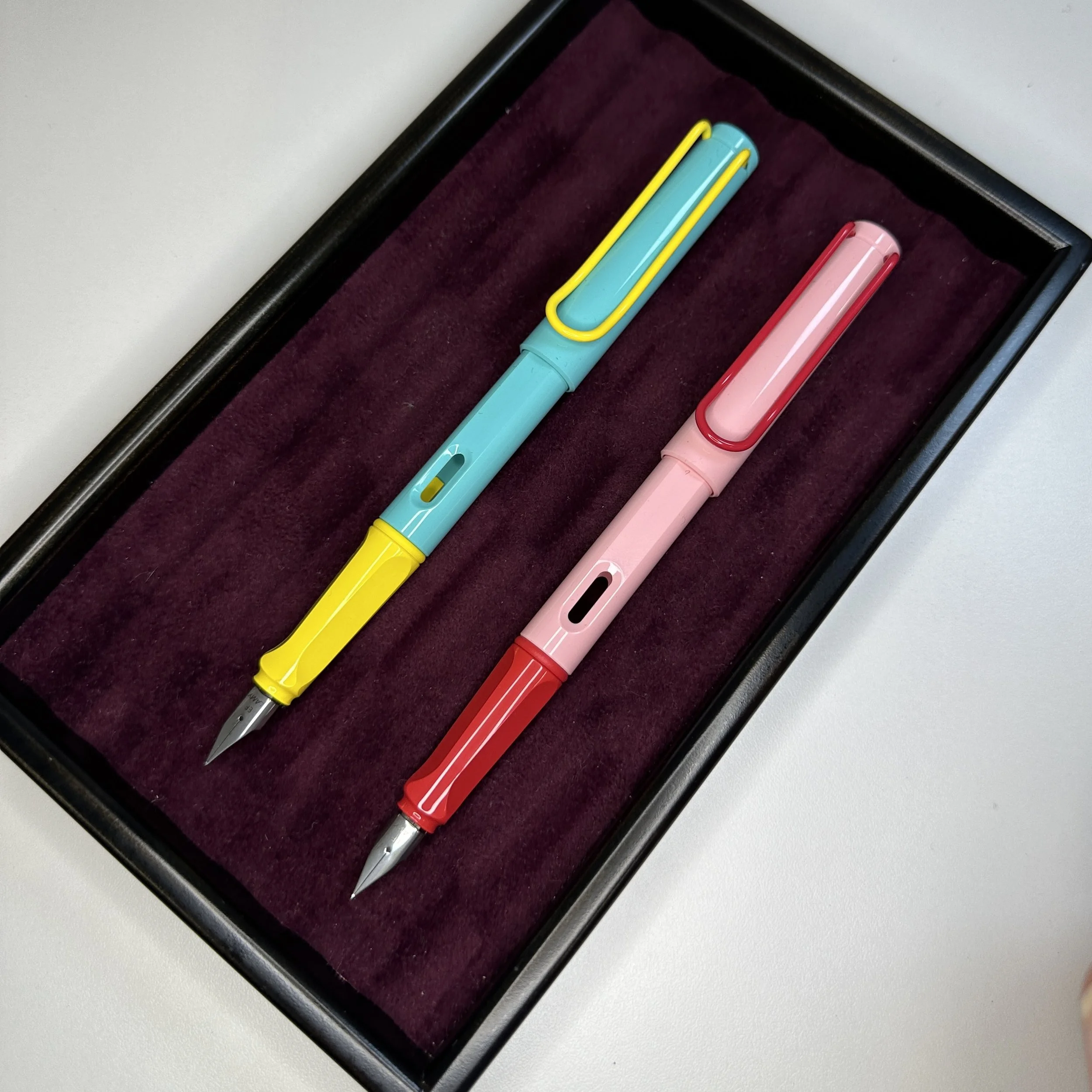 Lamy Safari Pina Colada Cherry Blossom Special Edition Fountain Pens (Posted)