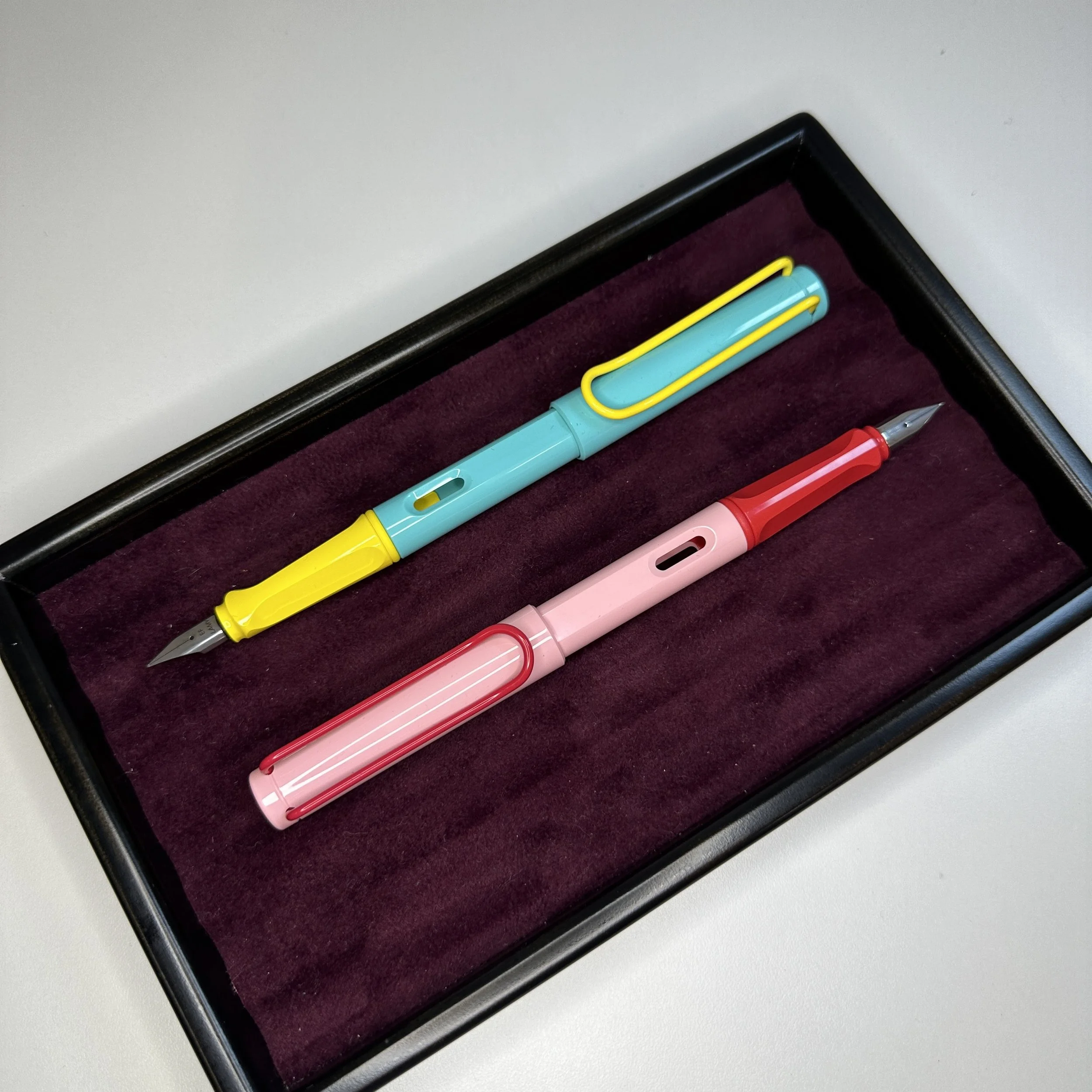 Lamy Safari Pina Colada Cherry Blossom Special Edition Fountain Pens (Posted)