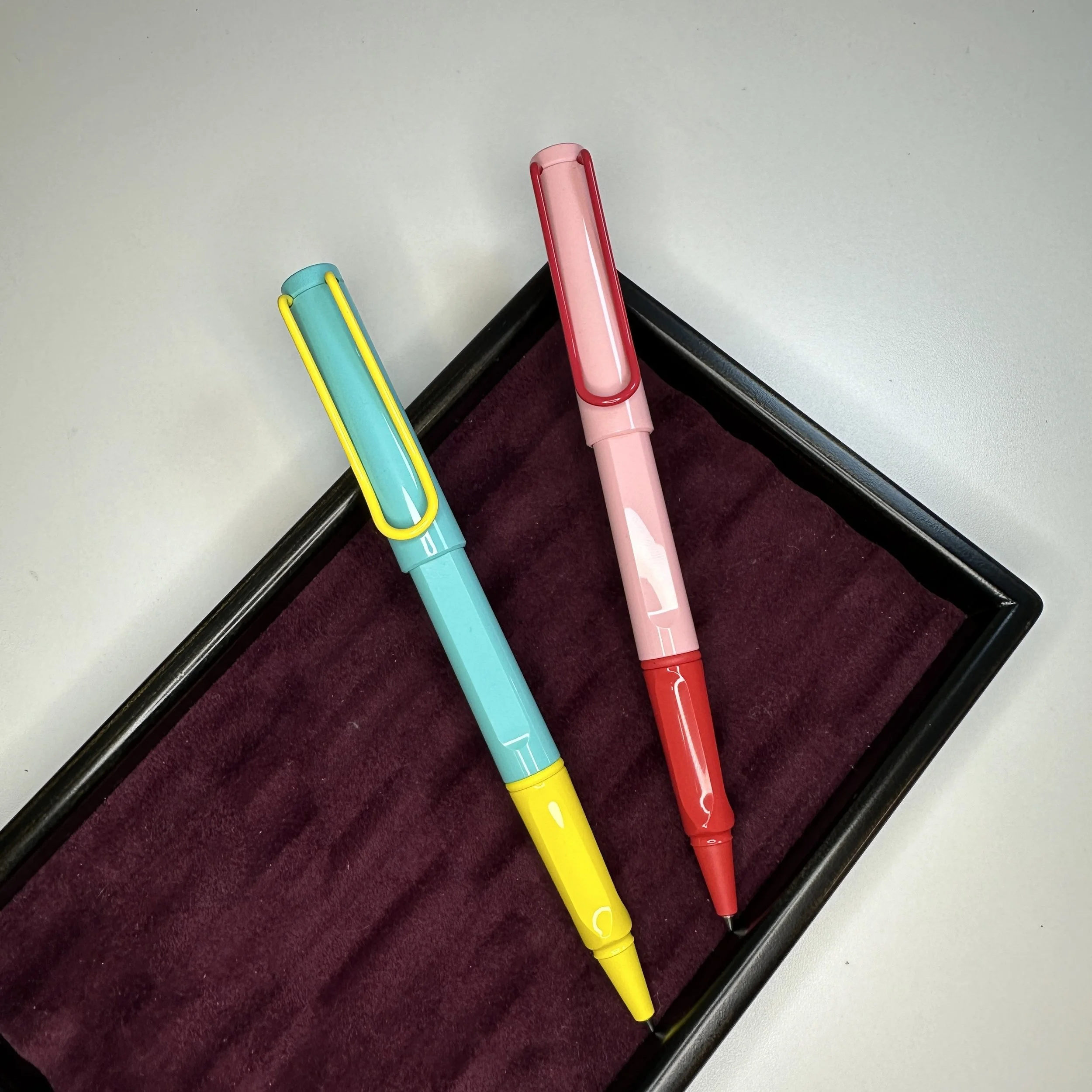 Lamy Safari Pina Colada and Cherry Blossom Rollerballs