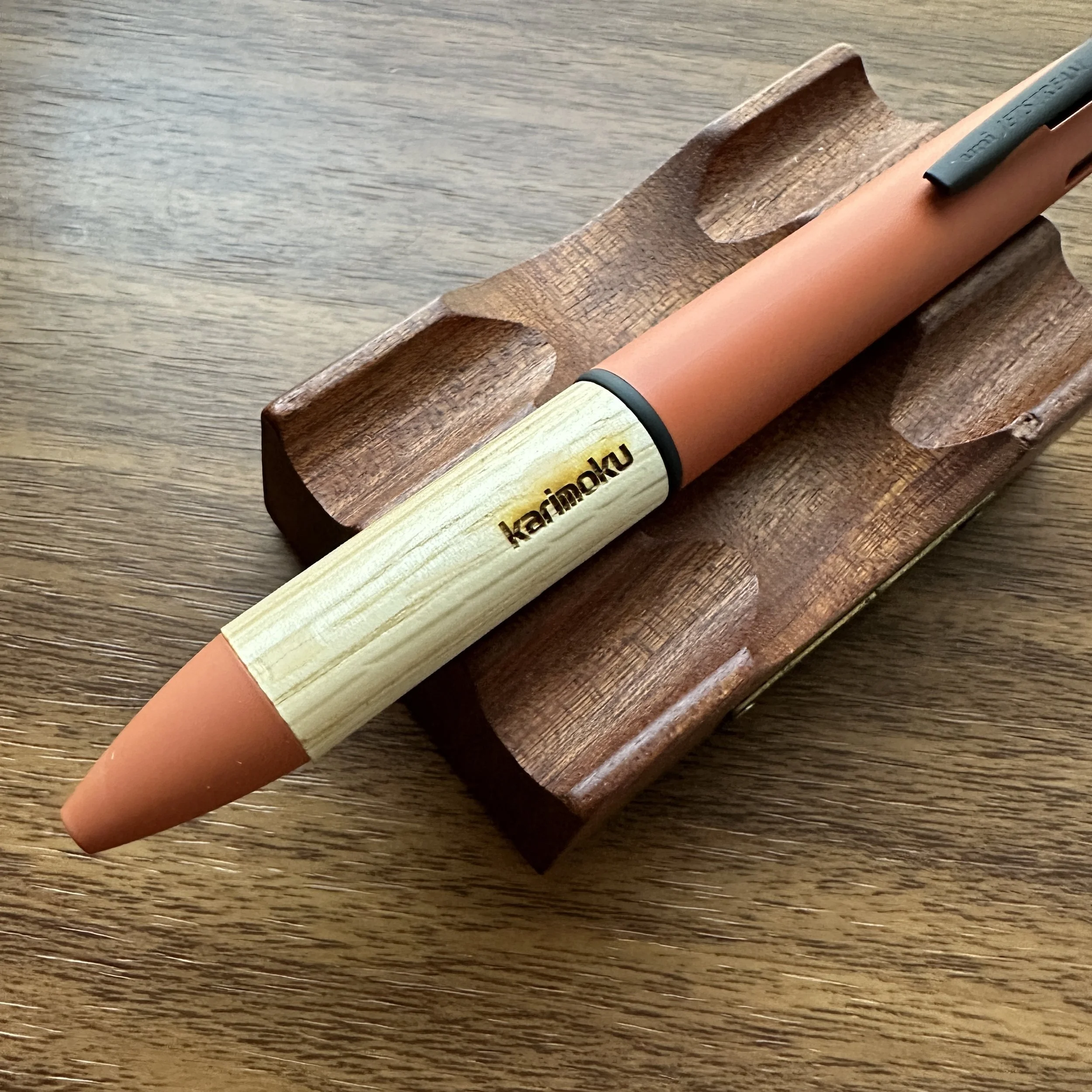 Uni Jetstream x Karimoku 4+1 Multi Pen (Orange Grip)