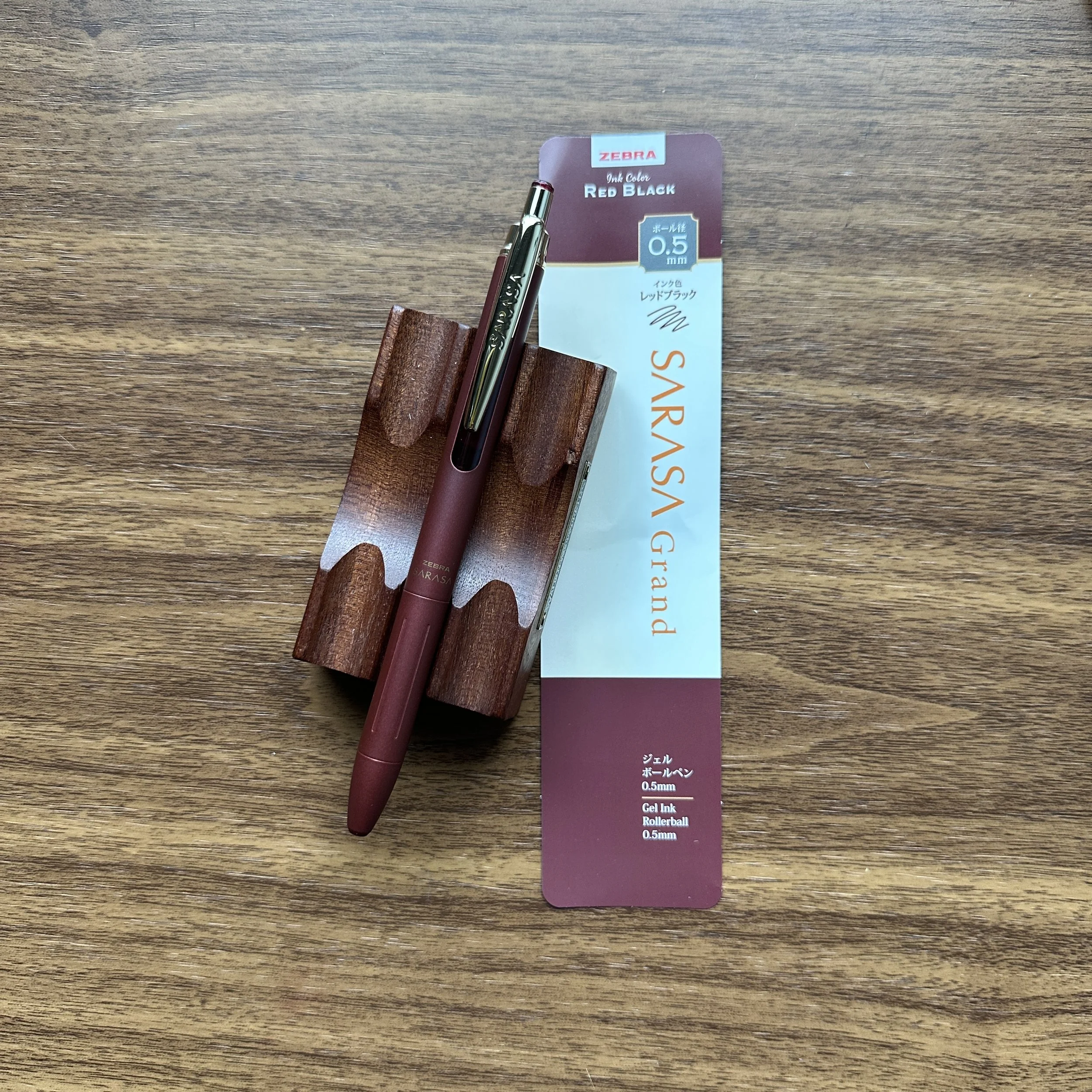 Zebra Sarasa Grand .5mm Gel Pens Red Black