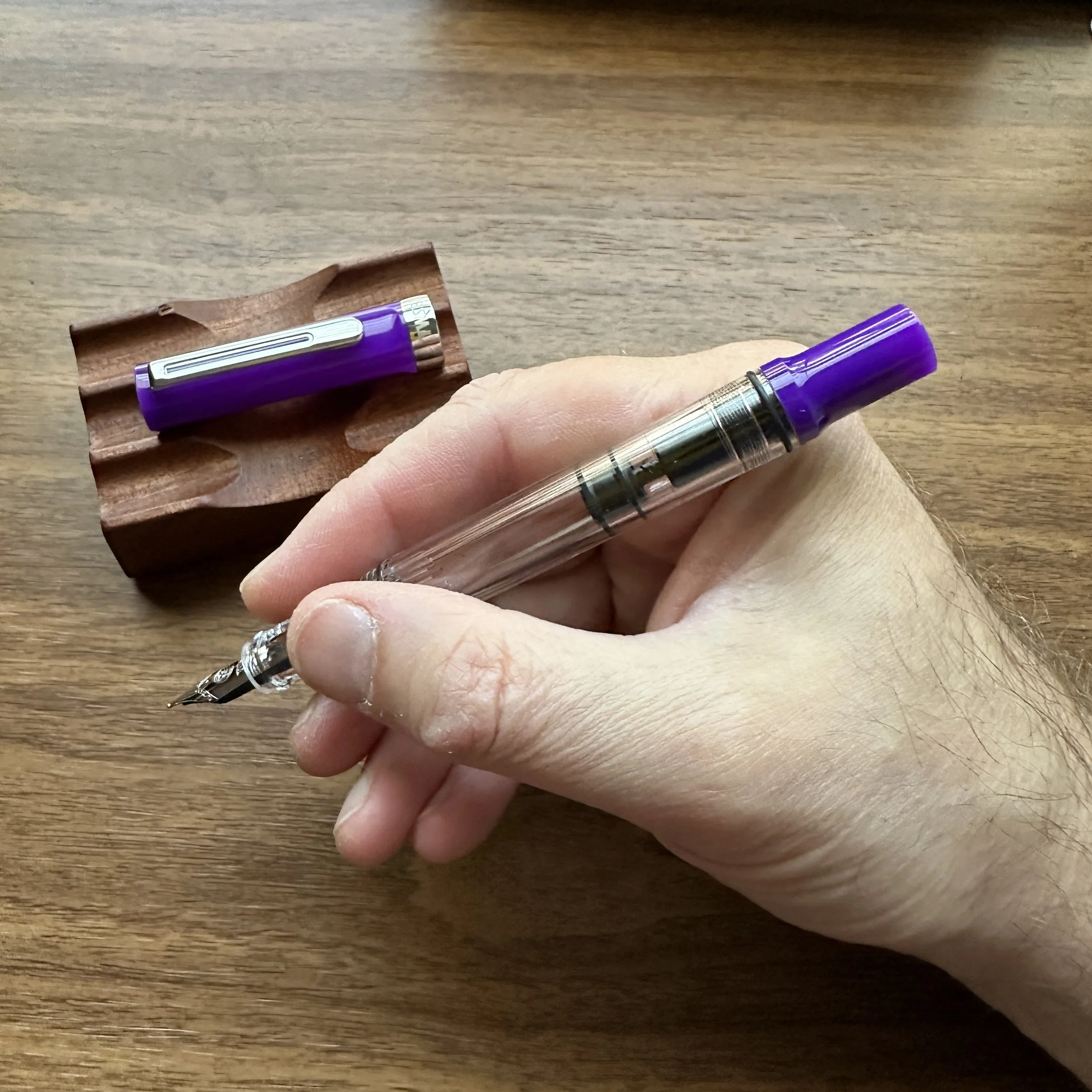 TWSBI ECO-T Eggplant Purple In-Hand