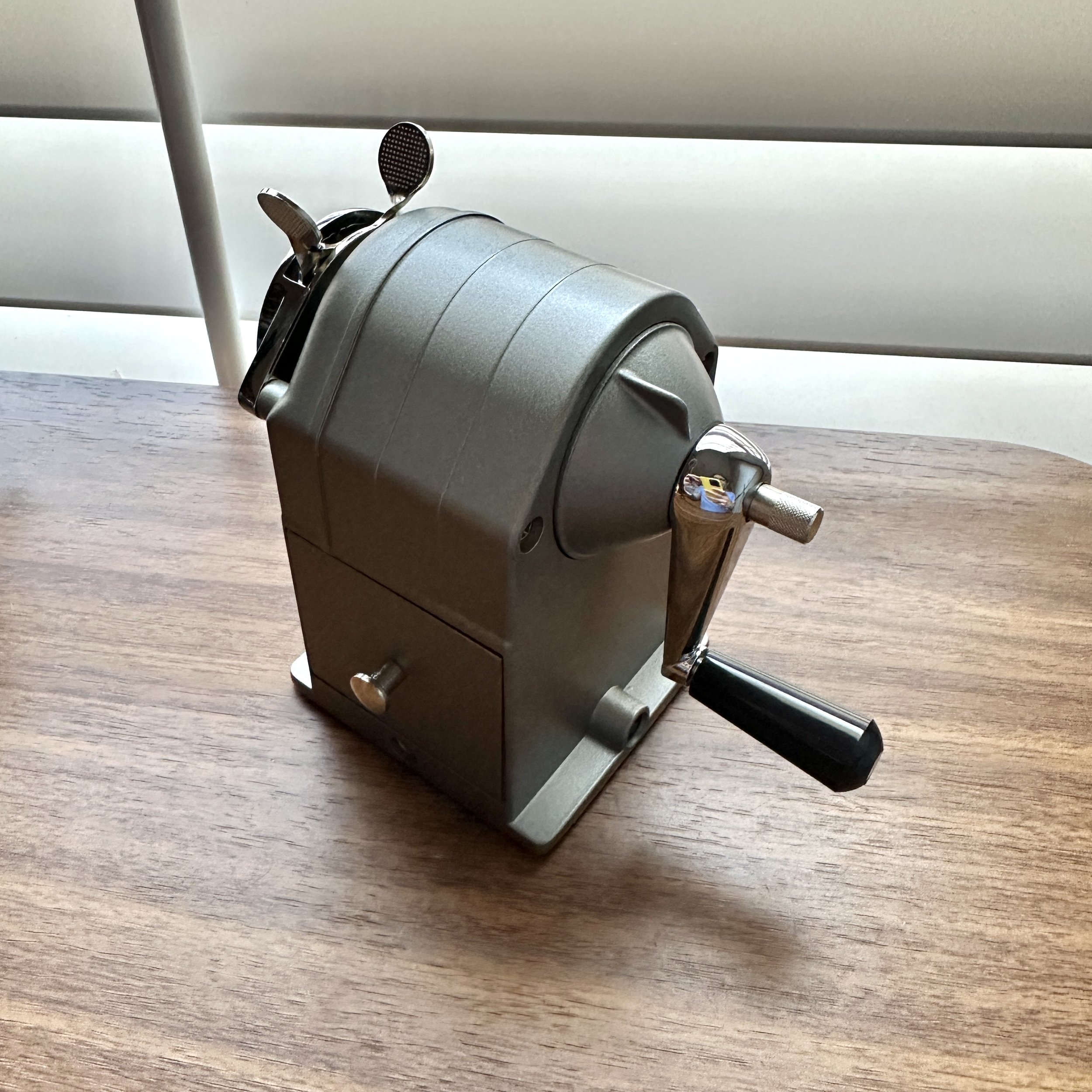 Caran d'Ache Pencil Sharpening Machine Grey Crank and Dial