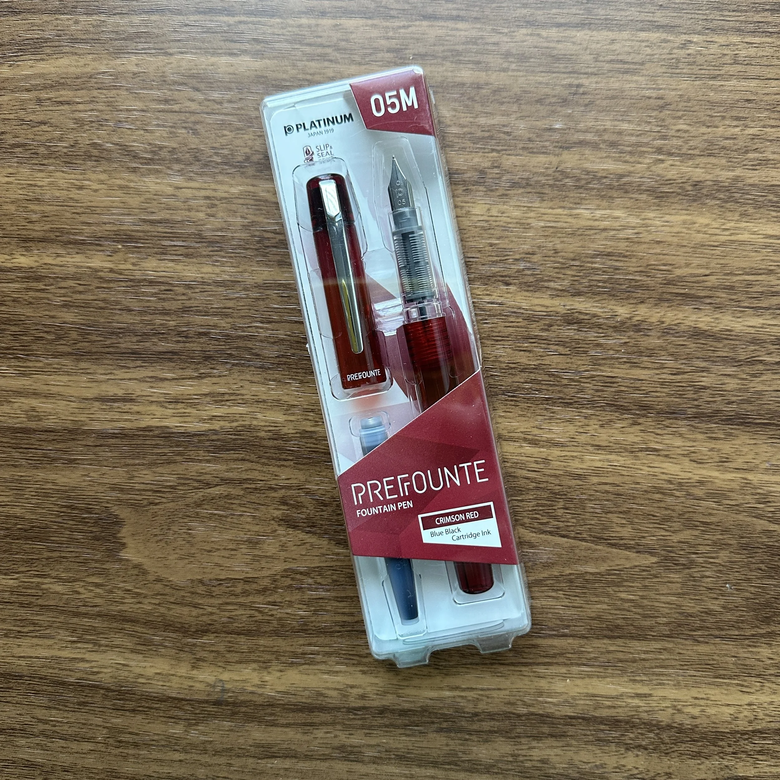 Platinum Prefounte Crimson Red Packaging