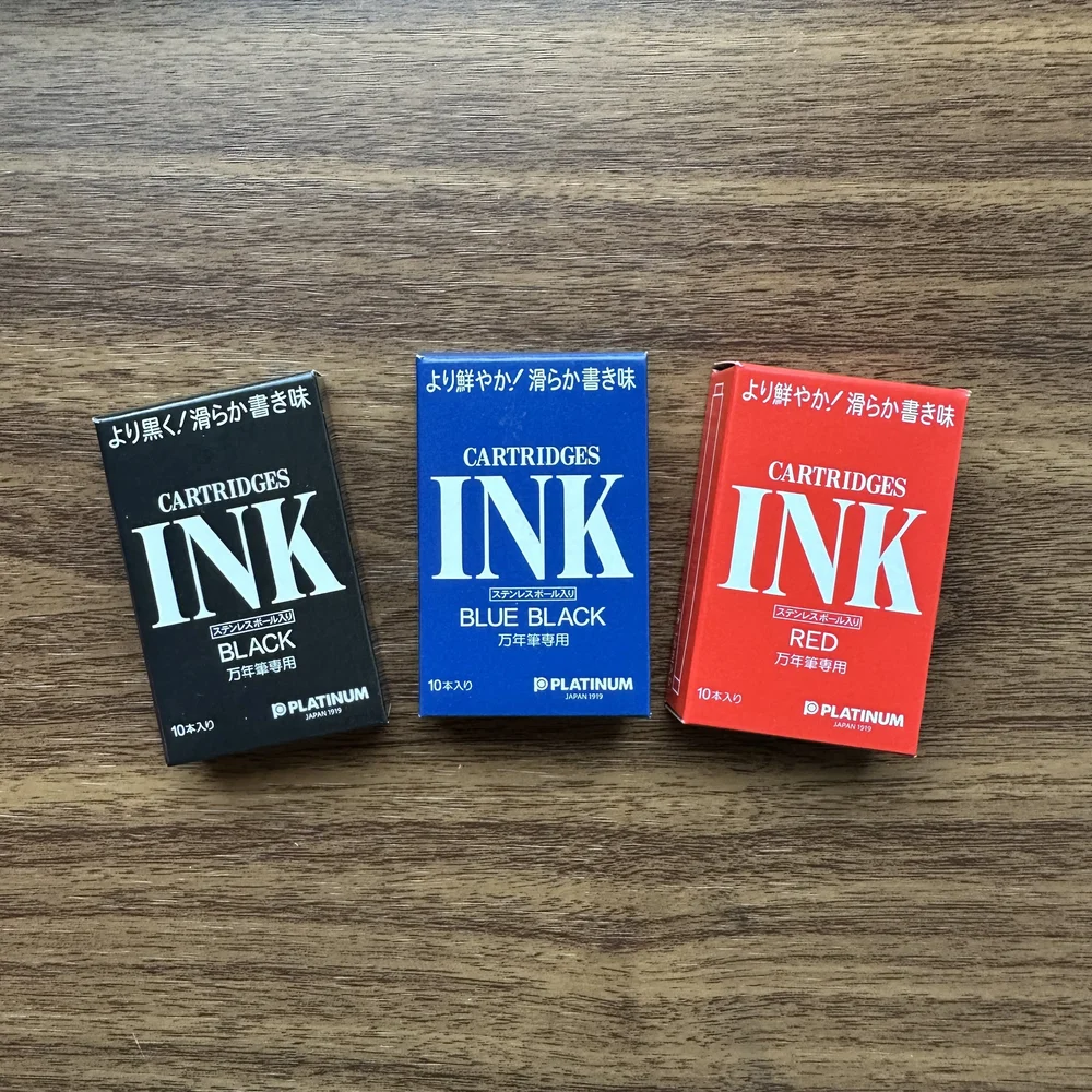 platinum cigarette black Platinum Ink Cartridges (Standard Inks) — The Gentleman Stationer