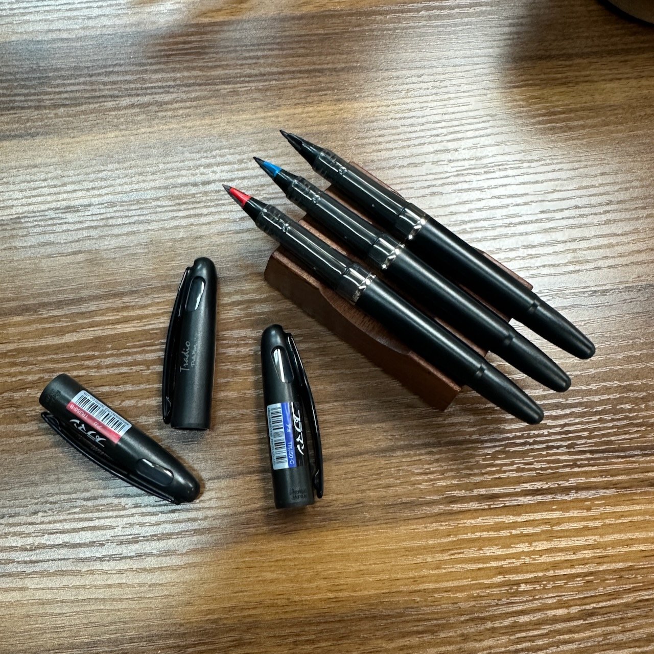 Pentel Tradio Pens Uncapped