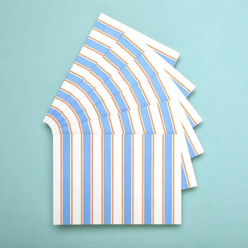 Shorthand Letterpress French Stripe Set
