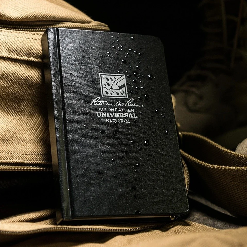 Rite in the Rain Hardcover Universal Notebook in Black