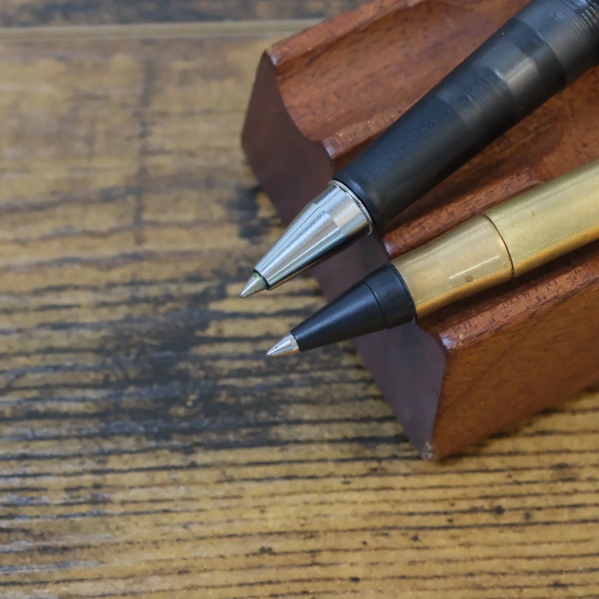 Kakimori Frost and Traveler's Brass Rollerball Tips