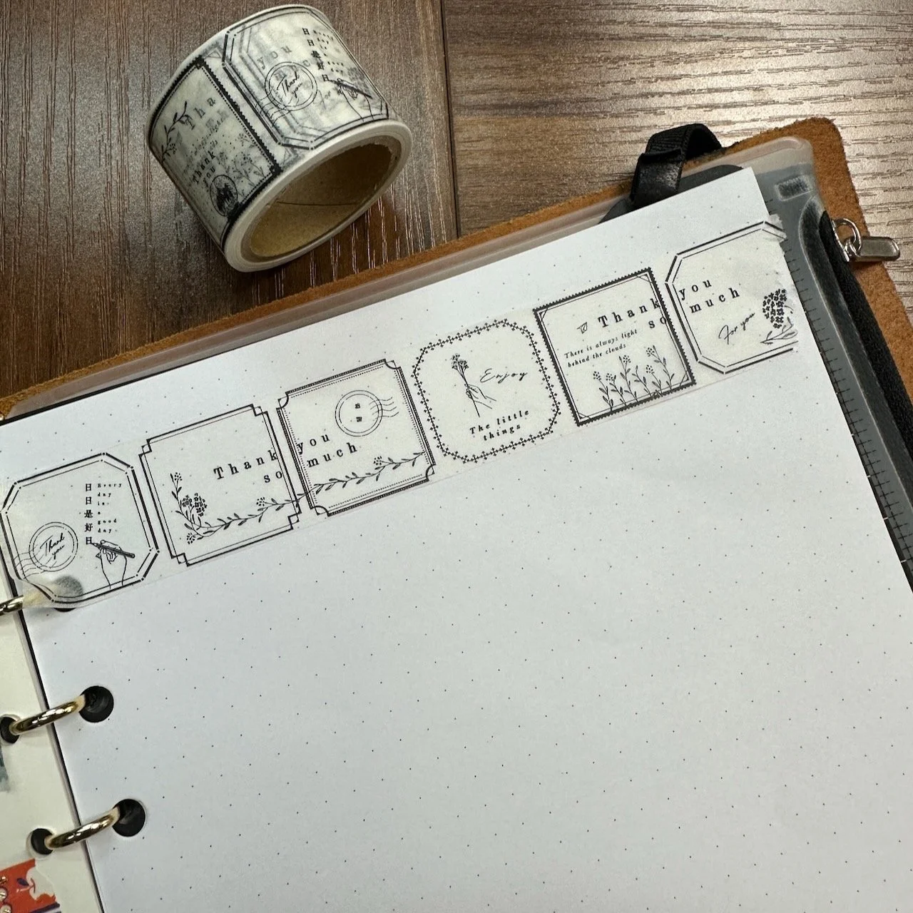 Oeda Letterpress Washi Tape 8-Frame